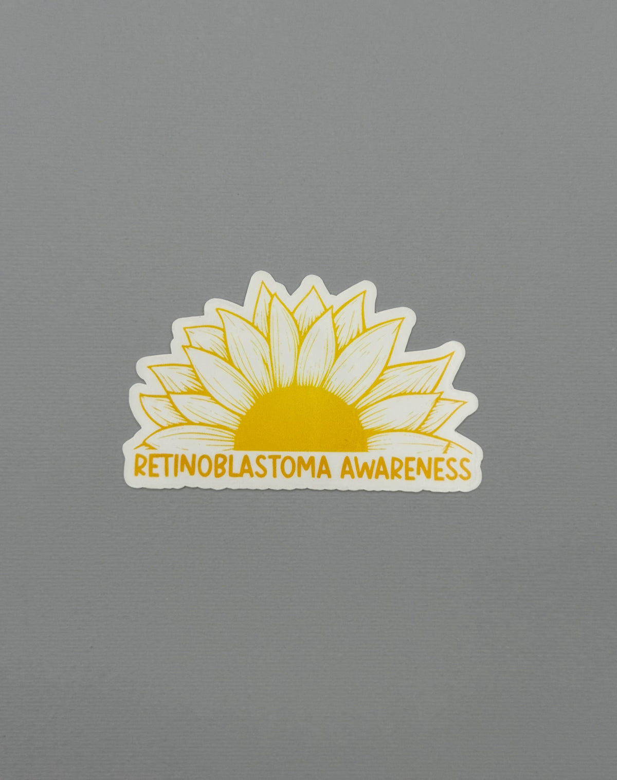 Retinoblastoma Awareness Sunflower Sticker or Magnet