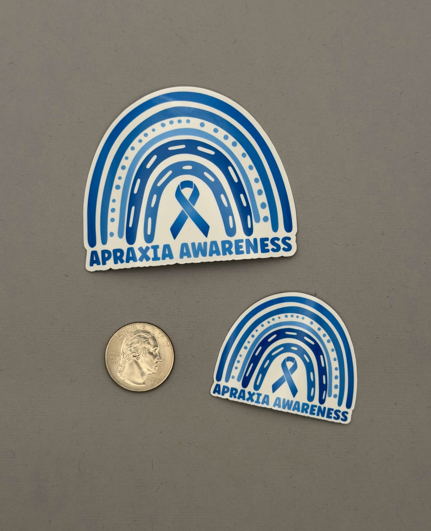Apraxia Awareness Rainbow Sticker or Magnet