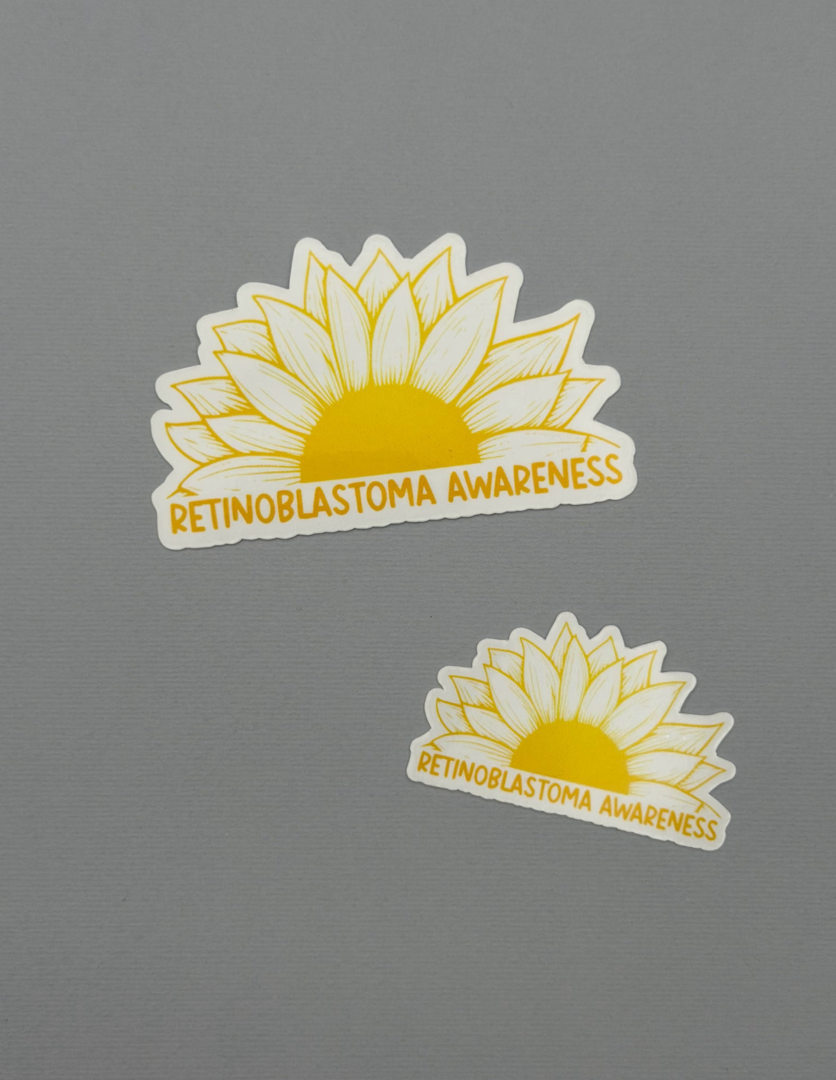 Retinoblastoma Awareness Sunflower Sticker or Magnet