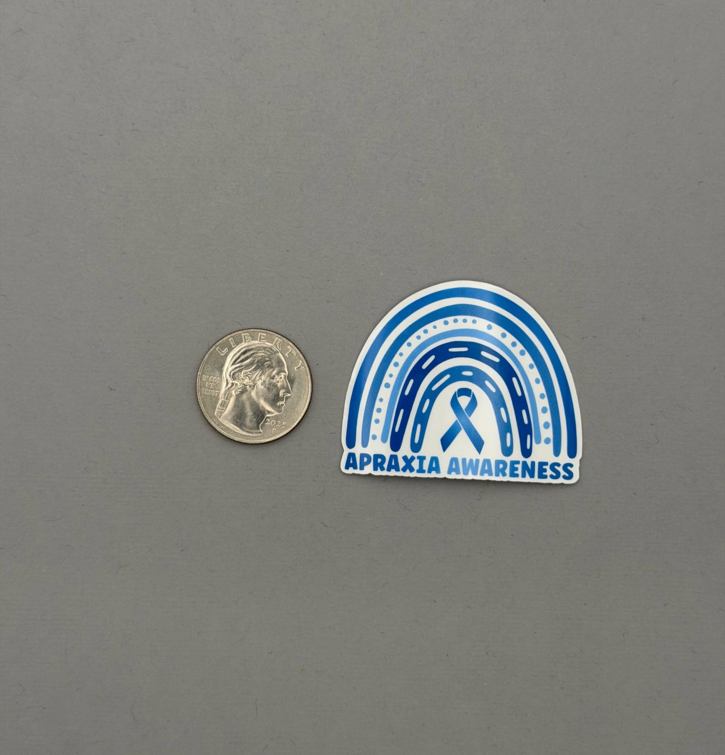 Apraxia Awareness Rainbow Sticker or Magnet