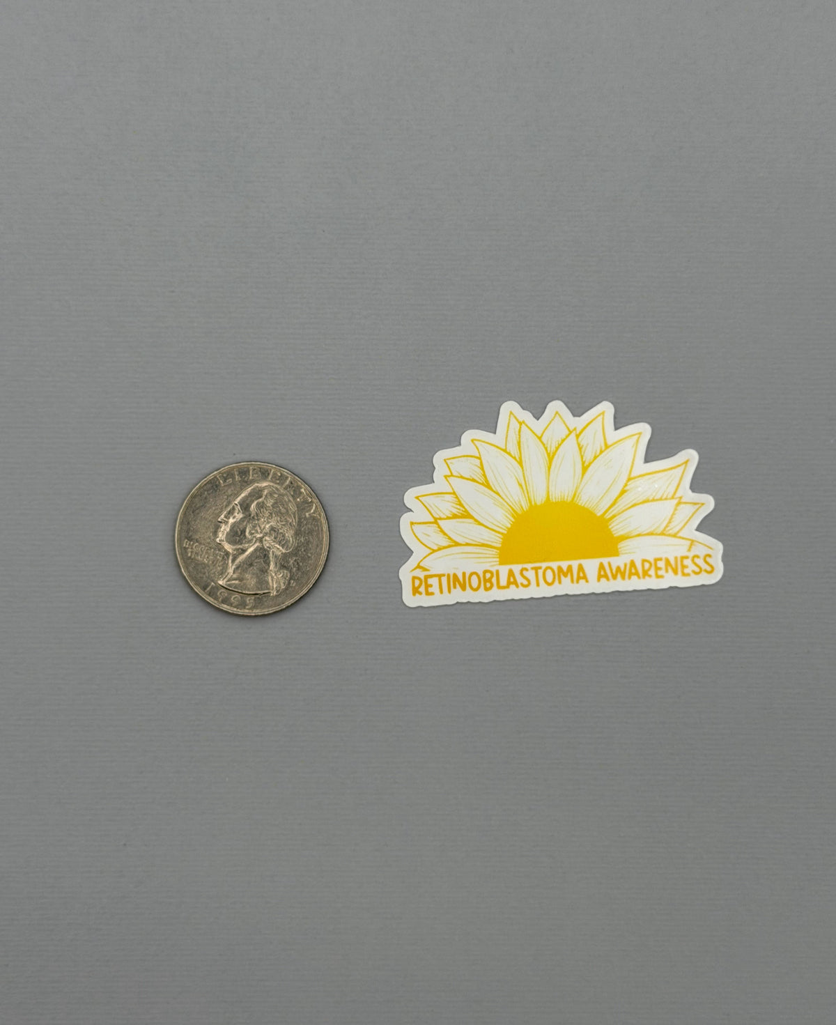 Retinoblastoma Awareness Sunflower Sticker or Magnet
