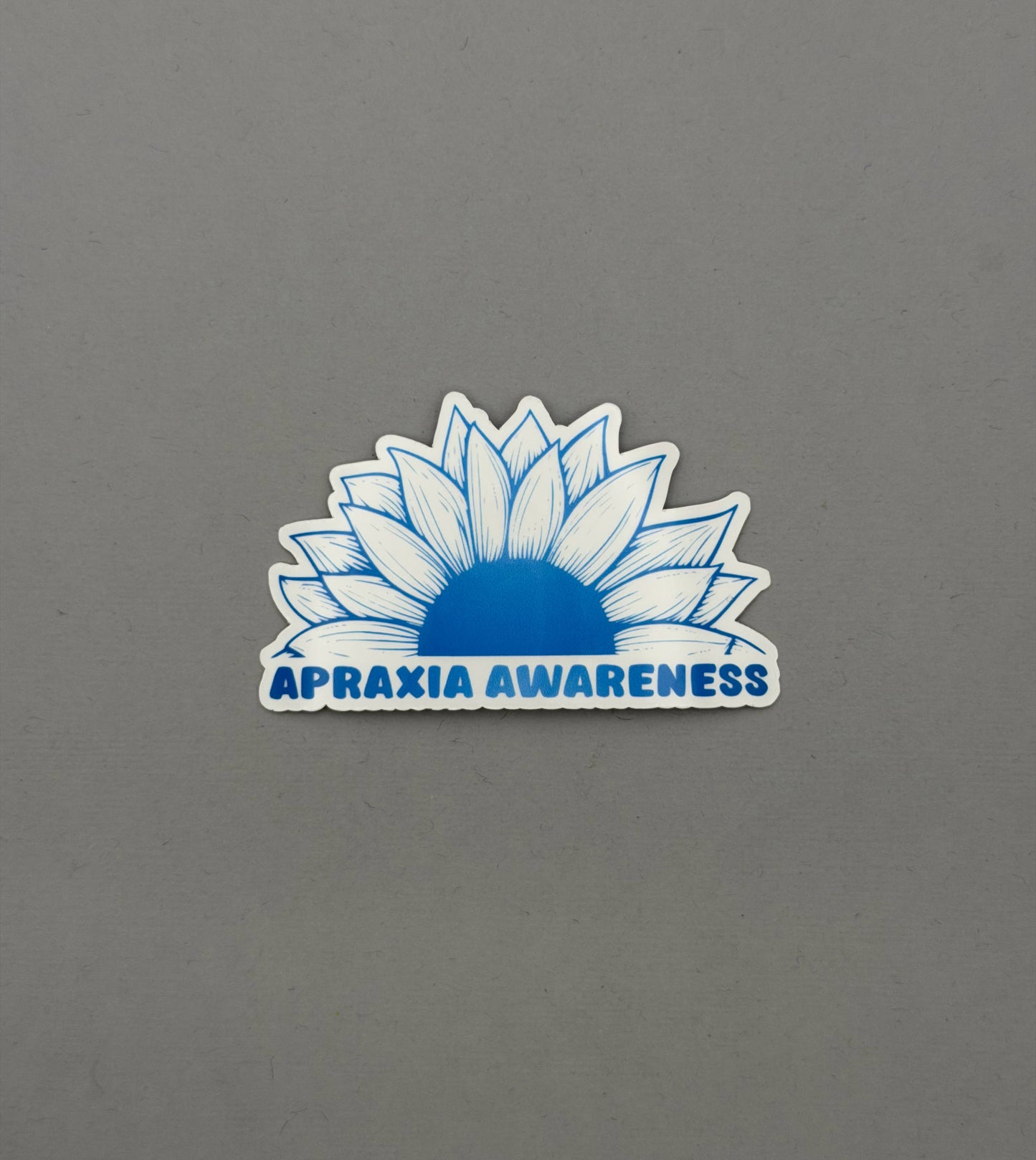 Apraxia Awareness Sunflower Sticker or Magnet