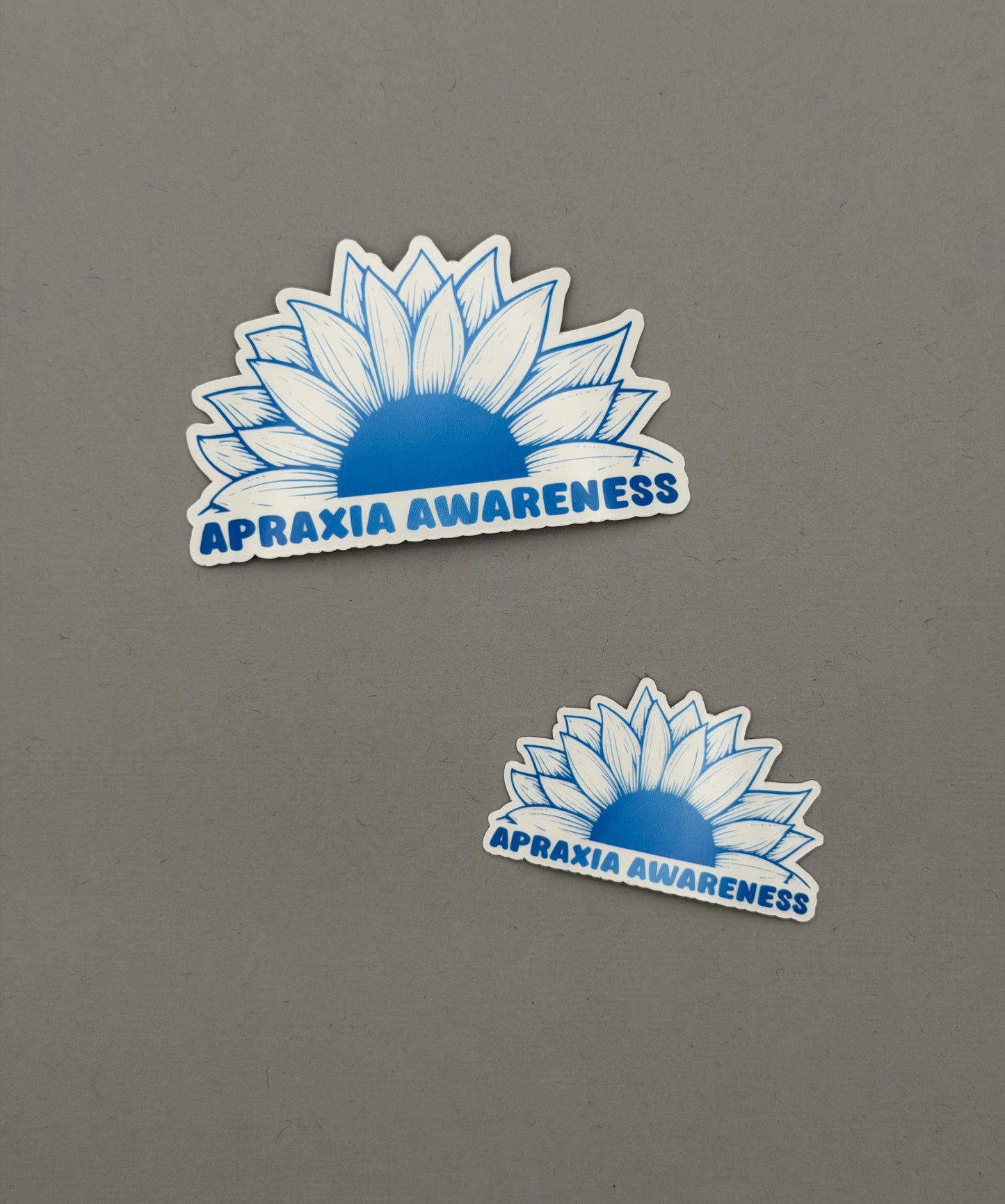 Apraxia Awareness Sunflower Sticker or Magnet