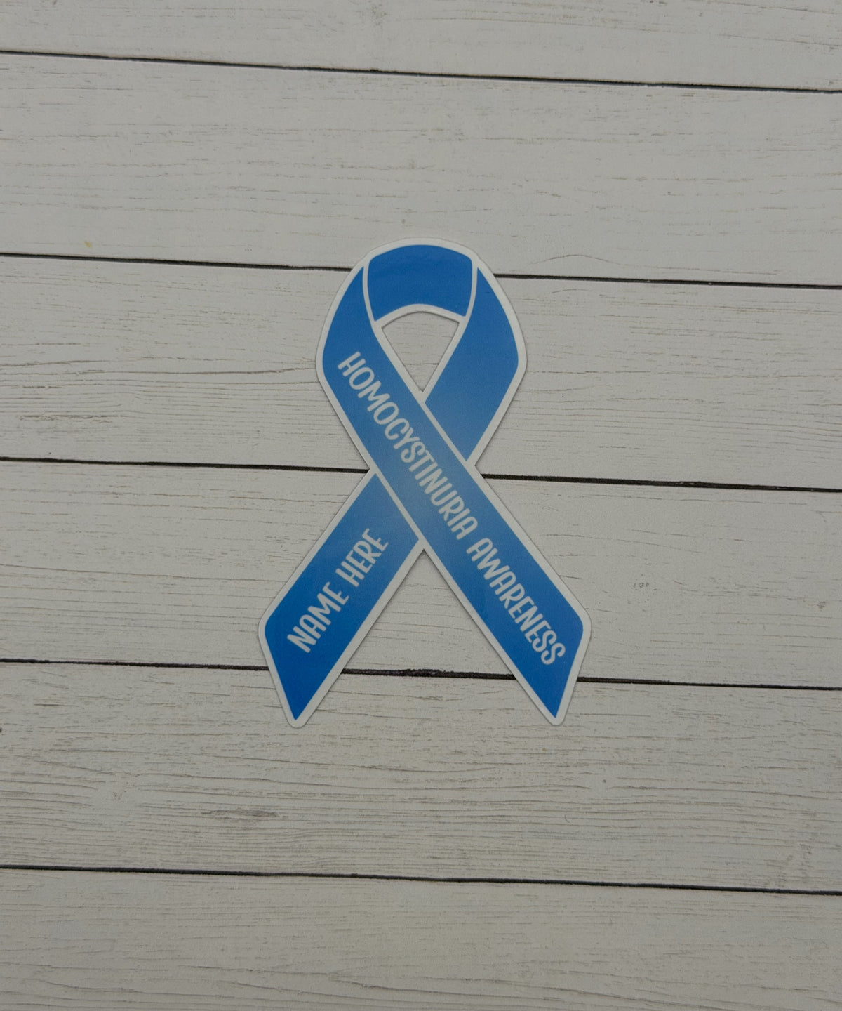 Homocystinuria Awareness Custom Ribbon Sticker or Magnet