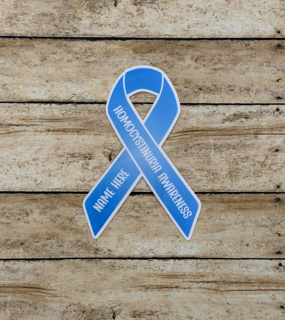 Homocystinuria Awareness Custom Ribbon Sticker or Magnet