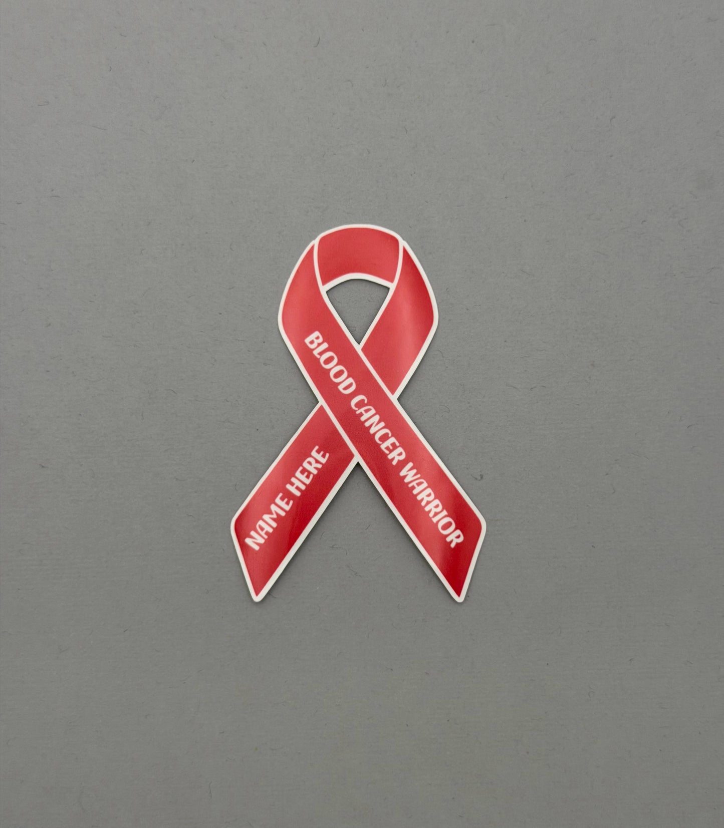 Blood Cancer Warrior Ribbon Custom Sticker or Magnet