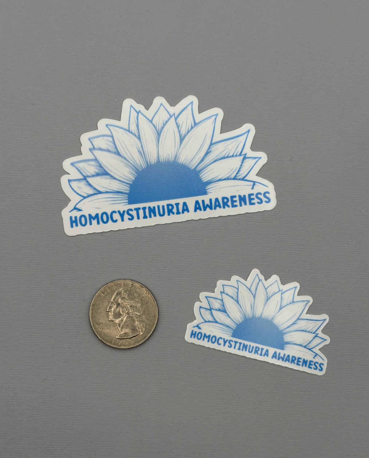 Homocystinuria Awareness Sunflower Sticker or Magnet