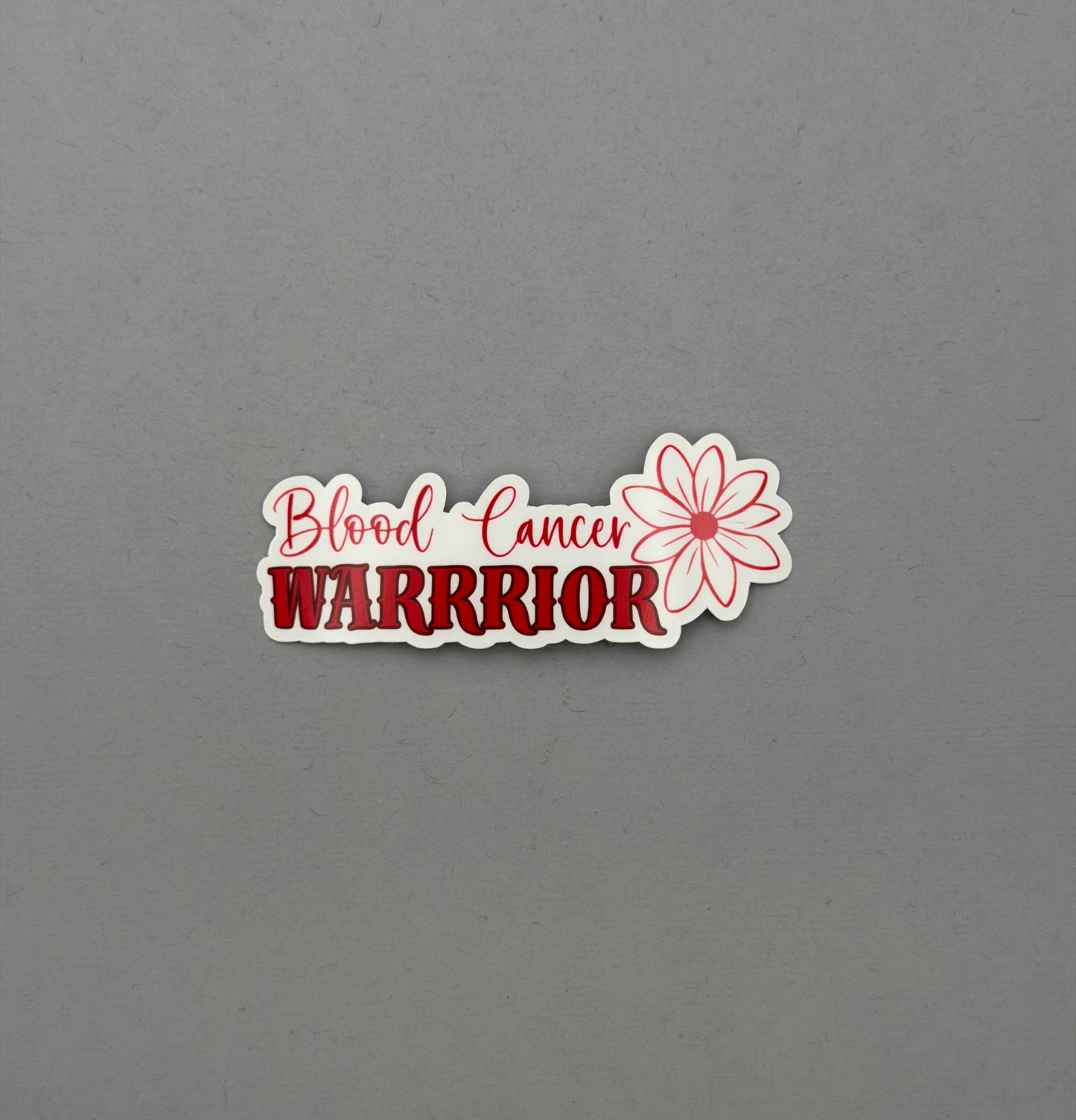 Blood Cancer Warrior Flower Sticker or Magnet