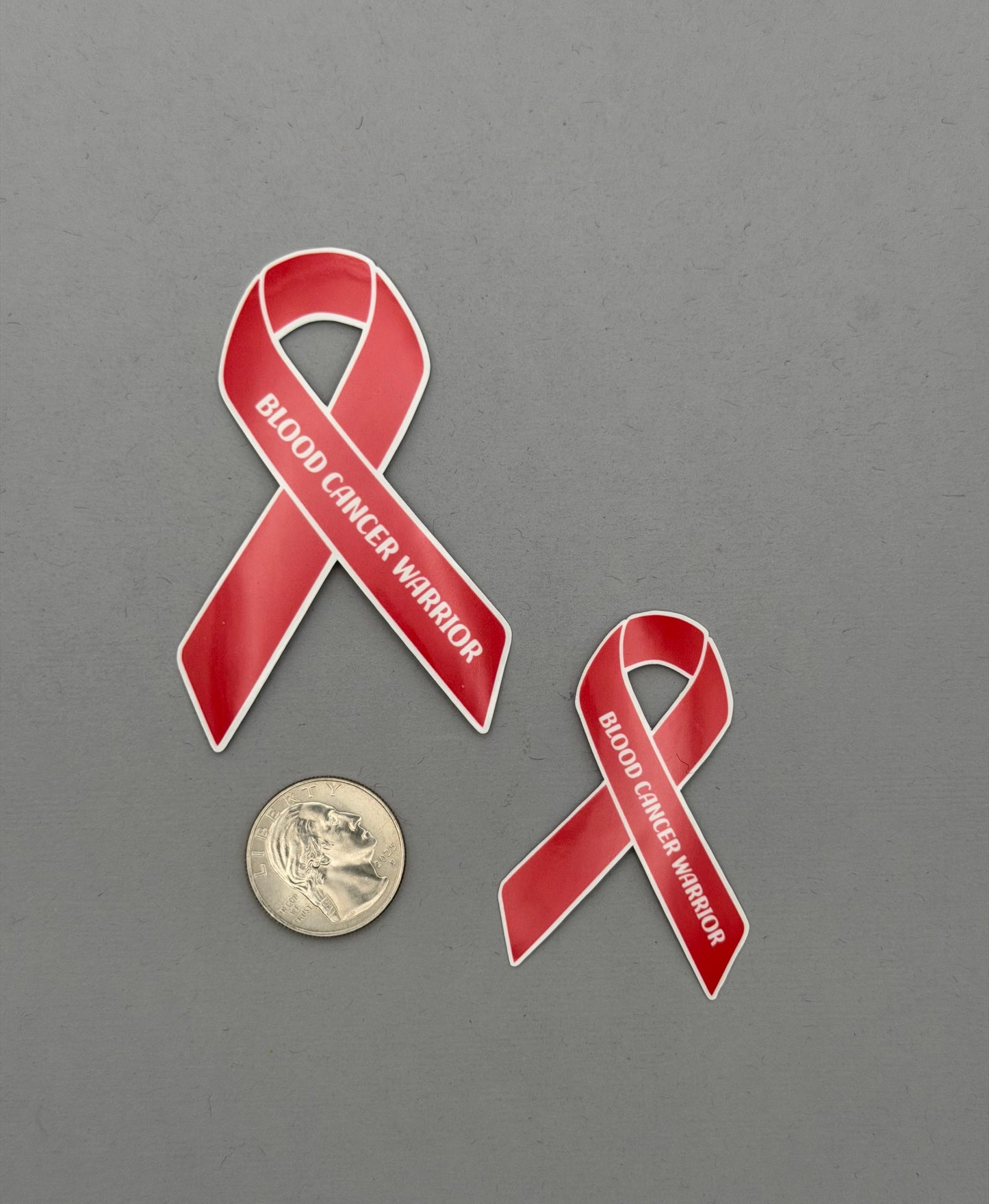 Blood Cancer Warrior Ribbon Sticker or Magnet