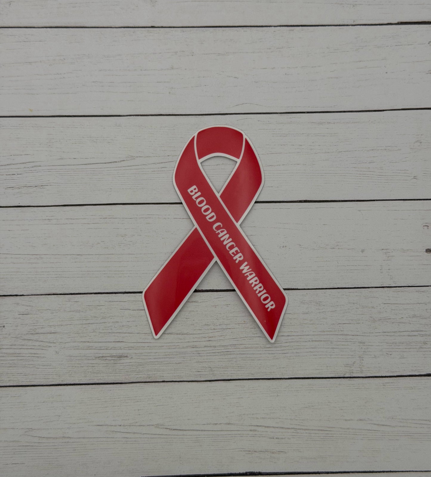 Blood Cancer Warrior Ribbon Sticker or Magnet