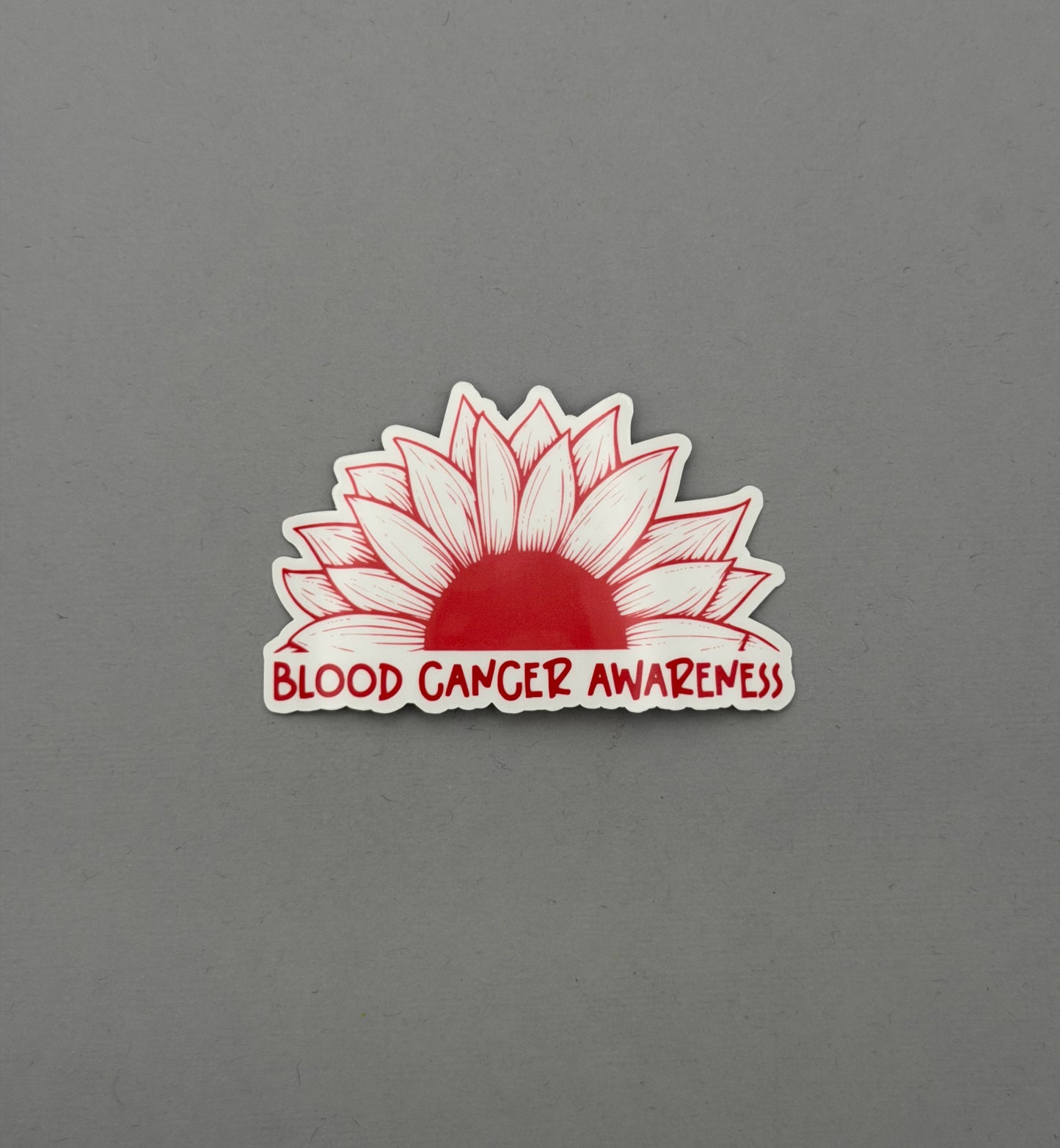 Blood Cancer Awareness Sunflower Sticker or Magnet