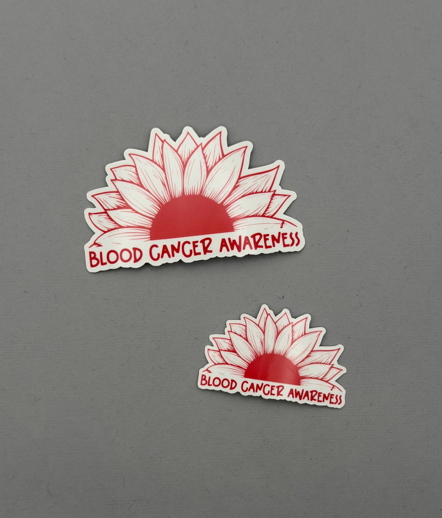 Blood Cancer Awareness Sunflower Sticker or Magnet