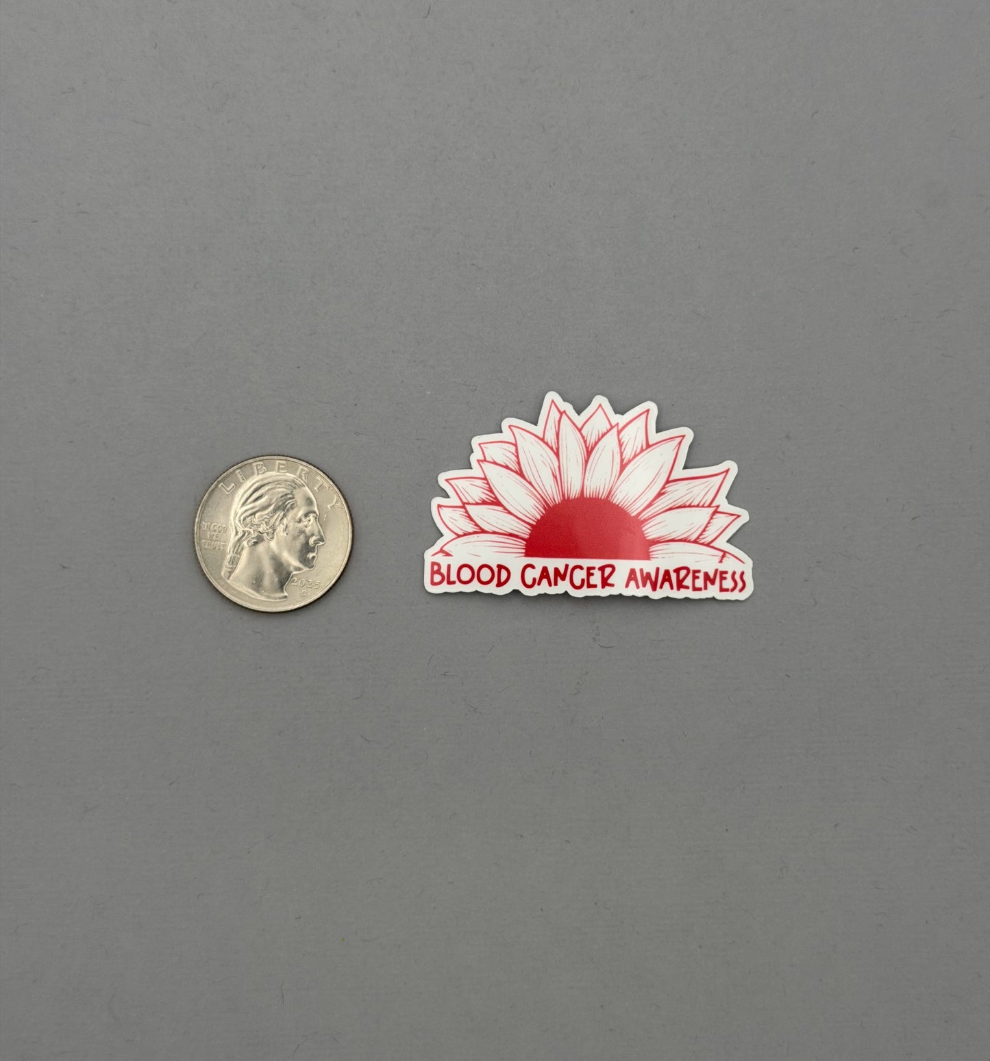 Blood Cancer Awareness Sunflower Sticker or Magnet