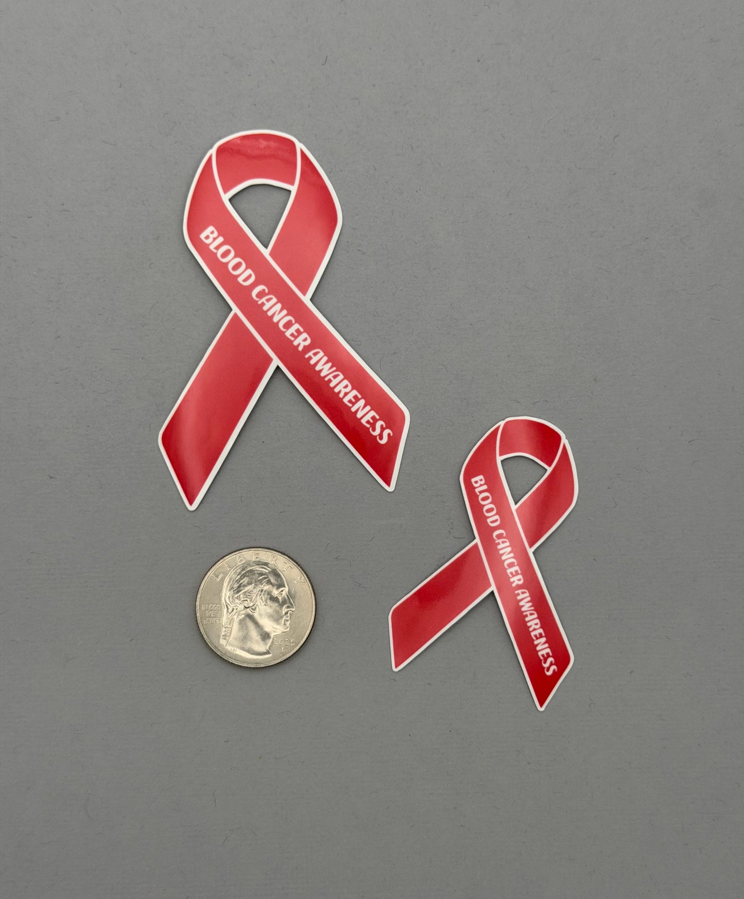 Blood Cancer Awareness Ribbon Sticker or Magnet