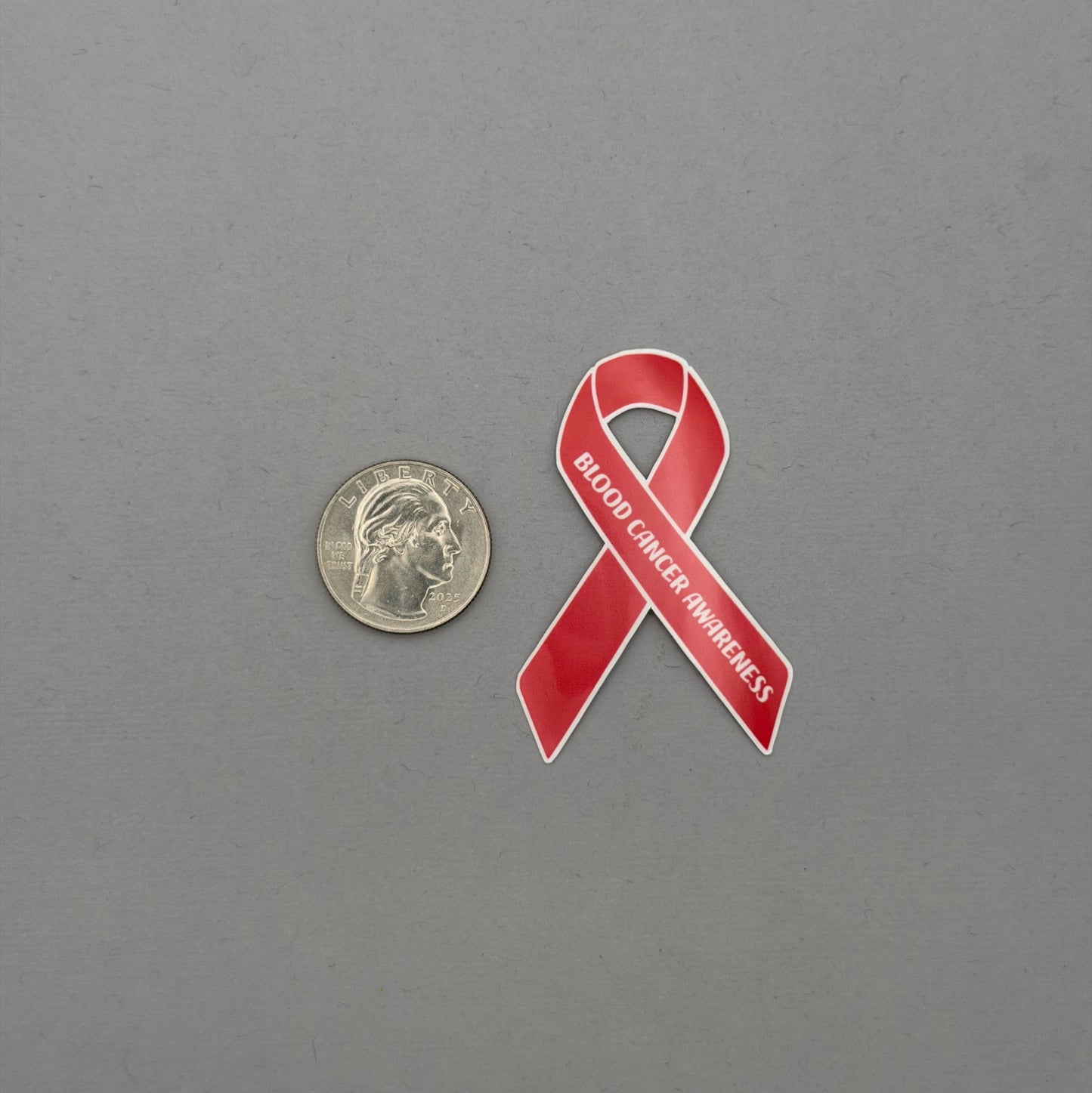 Blood Cancer Awareness Ribbon Sticker or Magnet