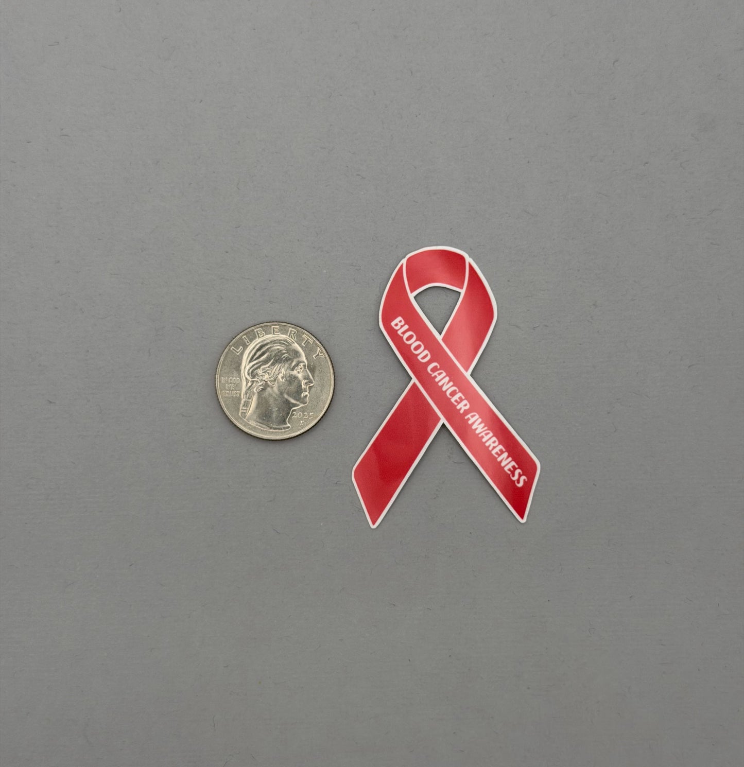 Blood Cancer Awareness Ribbon Sticker or Magnet
