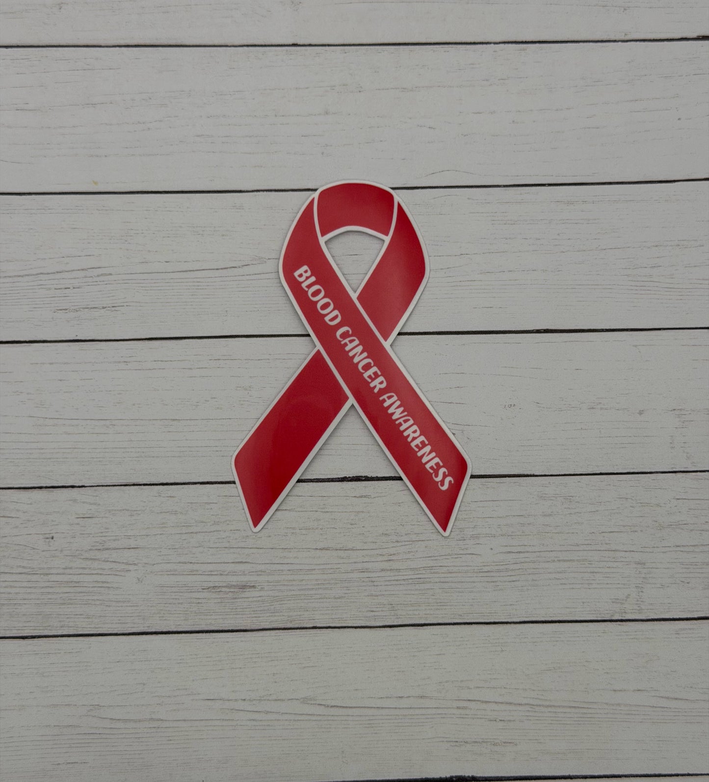 Blood Cancer Awareness Ribbon Sticker or Magnet
