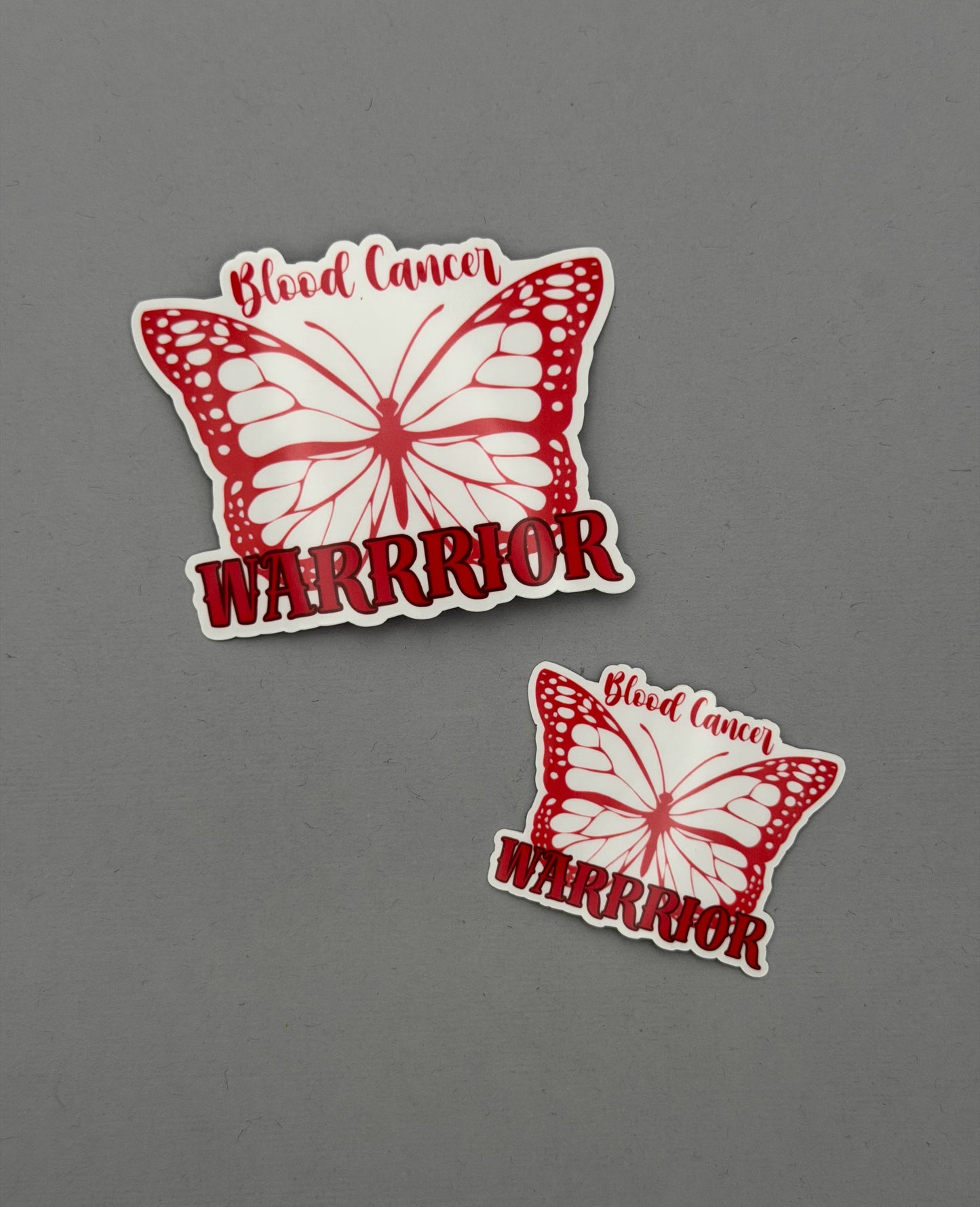 Blood Cancer Warrior Butterfly Sticker or Magnet