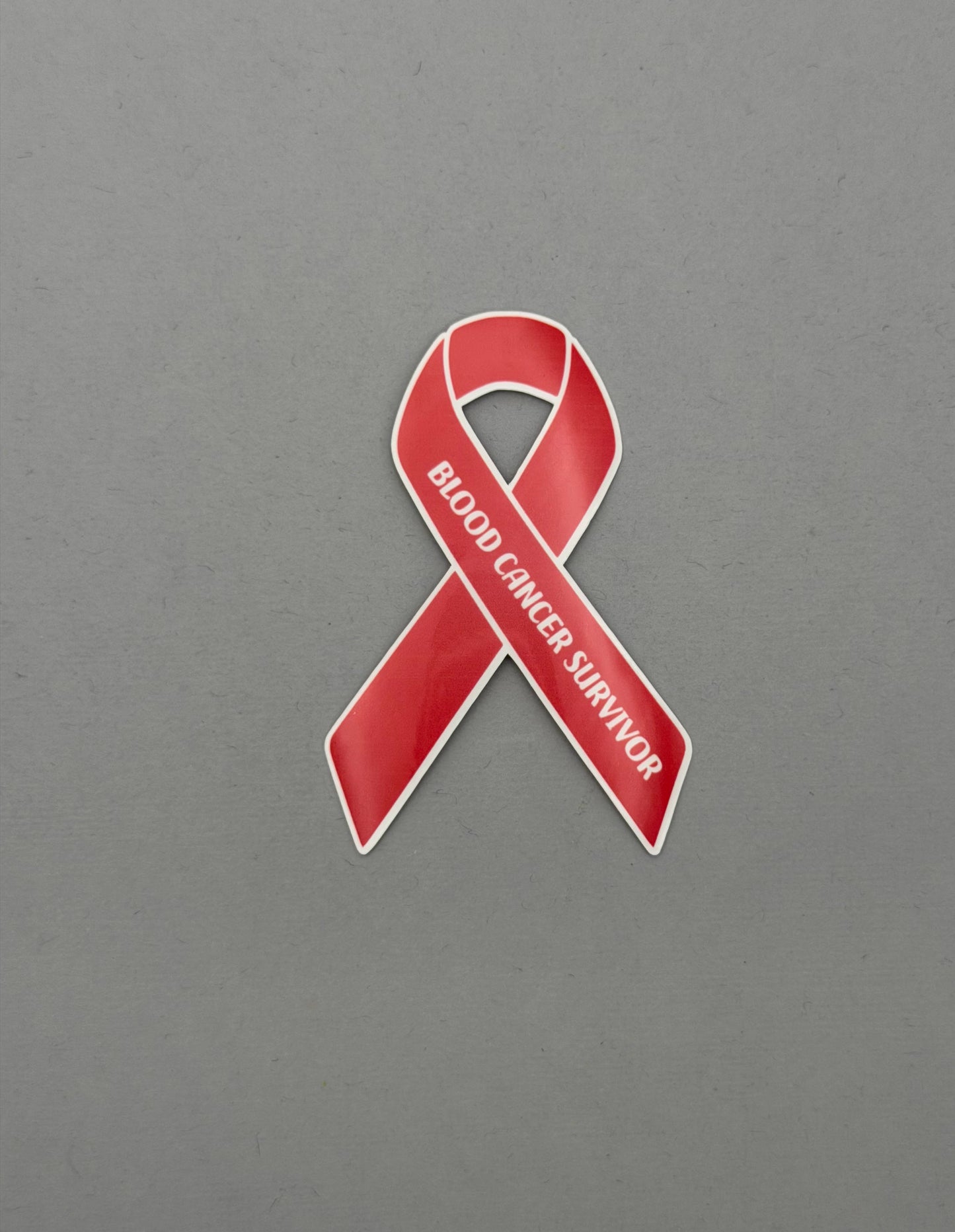 Blood Cancer Survivor Ribbon Sticker or Magnet