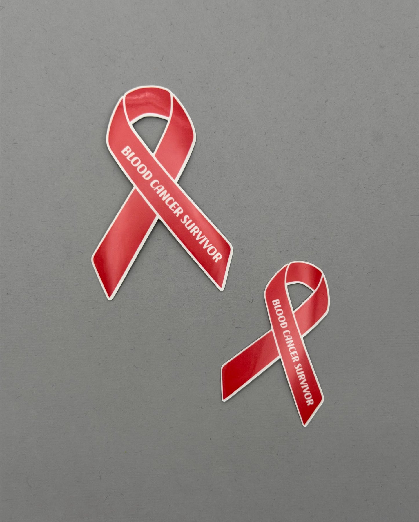 Blood Cancer Survivor Ribbon Sticker or Magnet