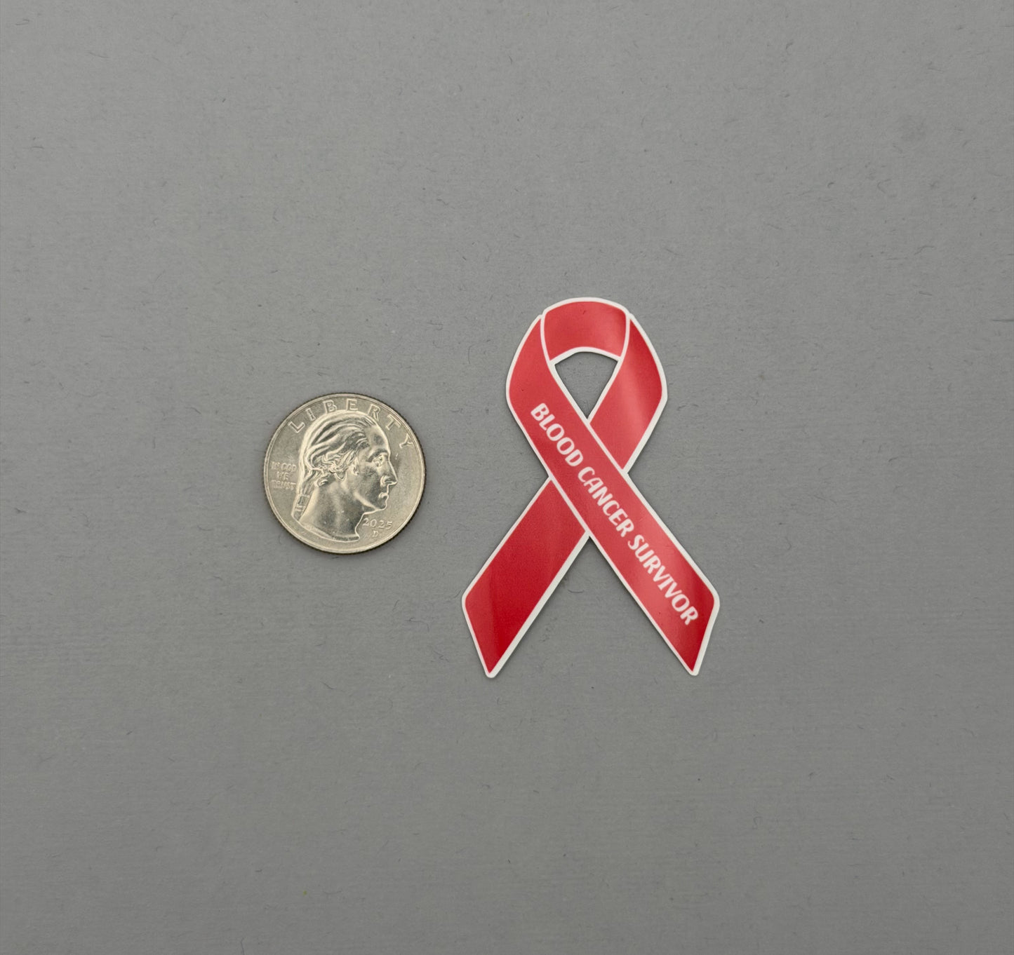 Blood Cancer Survivor Ribbon Sticker or Magnet