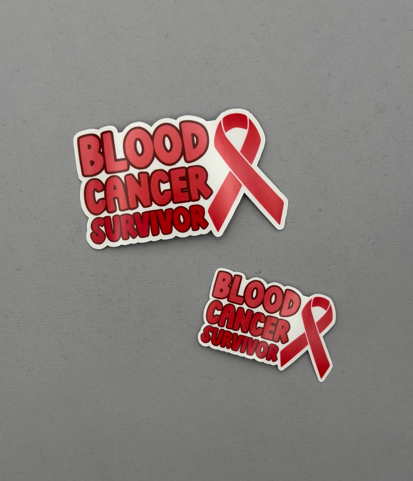 Blood Cancer Survivor with Ribbon Sticker or Magnet