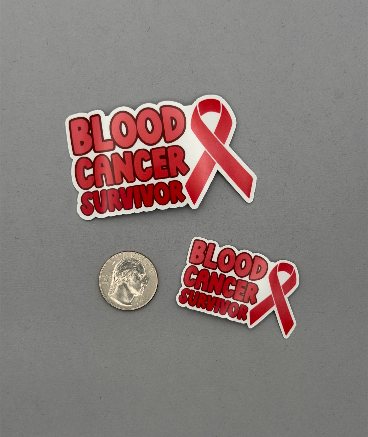 Blood Cancer Survivor with Ribbon Sticker or Magnet