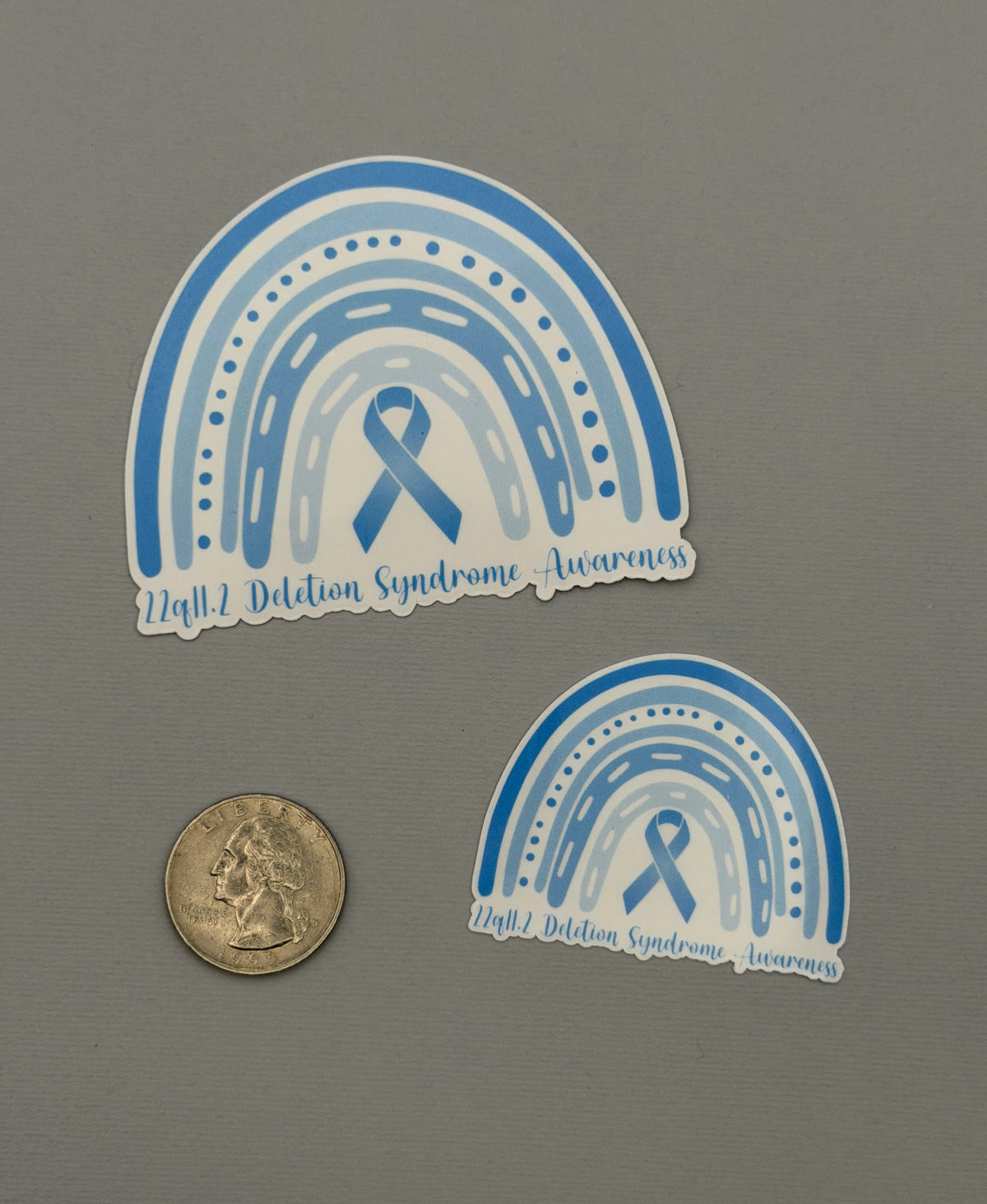 22q11.2 Deletion Syndrome Awareness Rainbow Sticker or Magnet