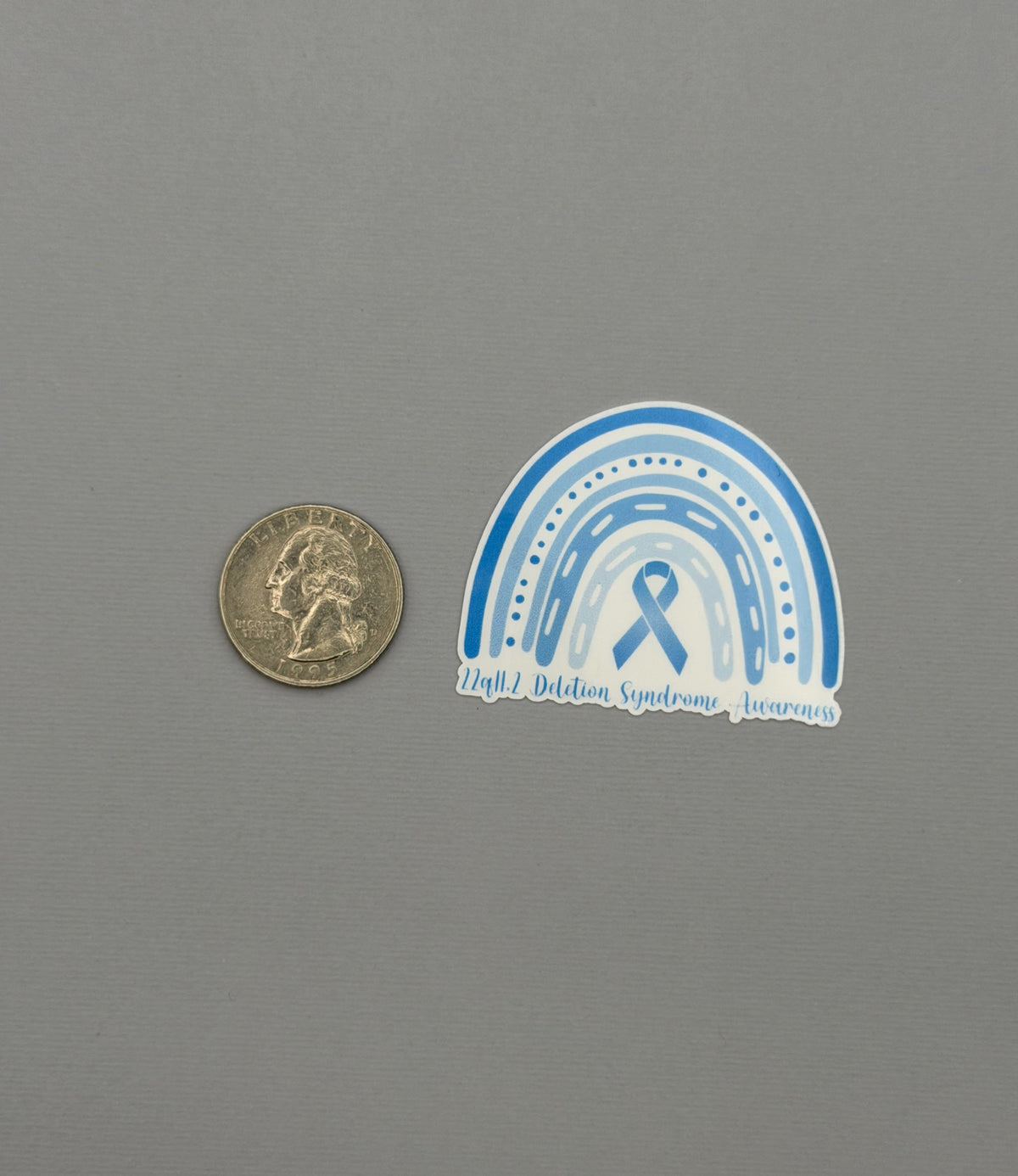 22q11.2 Deletion Syndrome Awareness Rainbow Sticker or Magnet