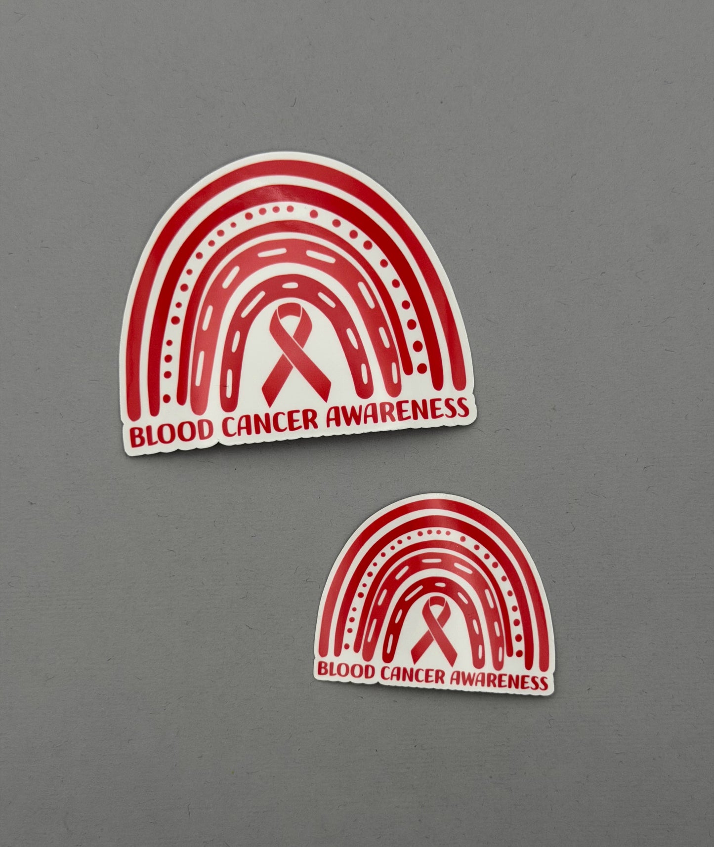 Blood Cancer Awareness Rainbow Sticker or Magnet