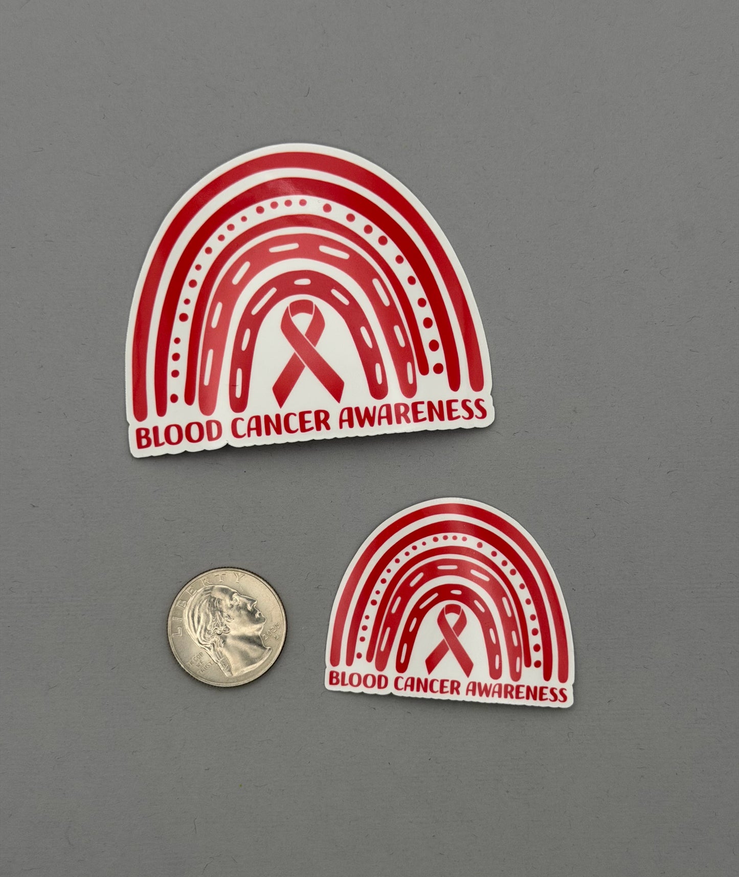 Blood Cancer Awareness Rainbow Sticker or Magnet