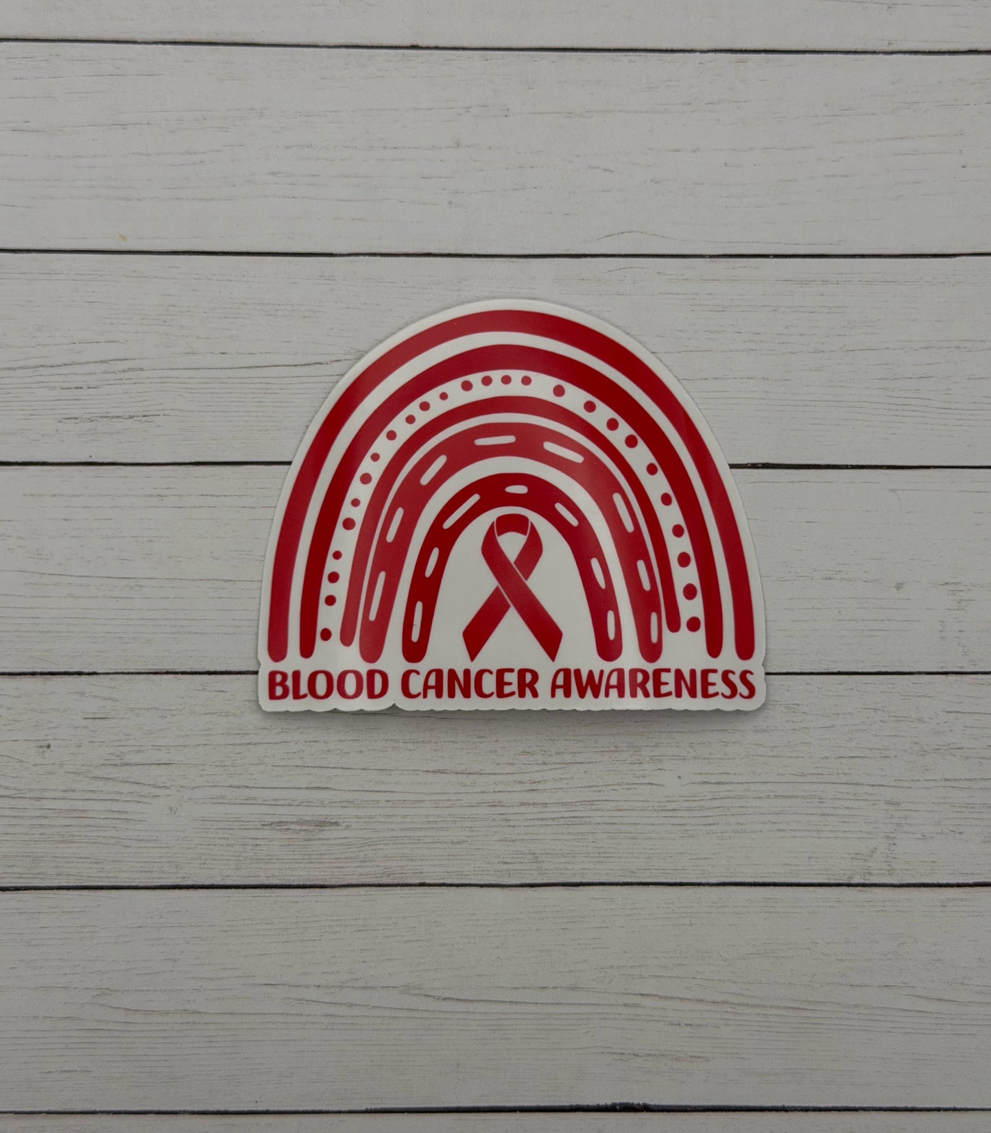 Blood Cancer Awareness Rainbow Sticker or Magnet