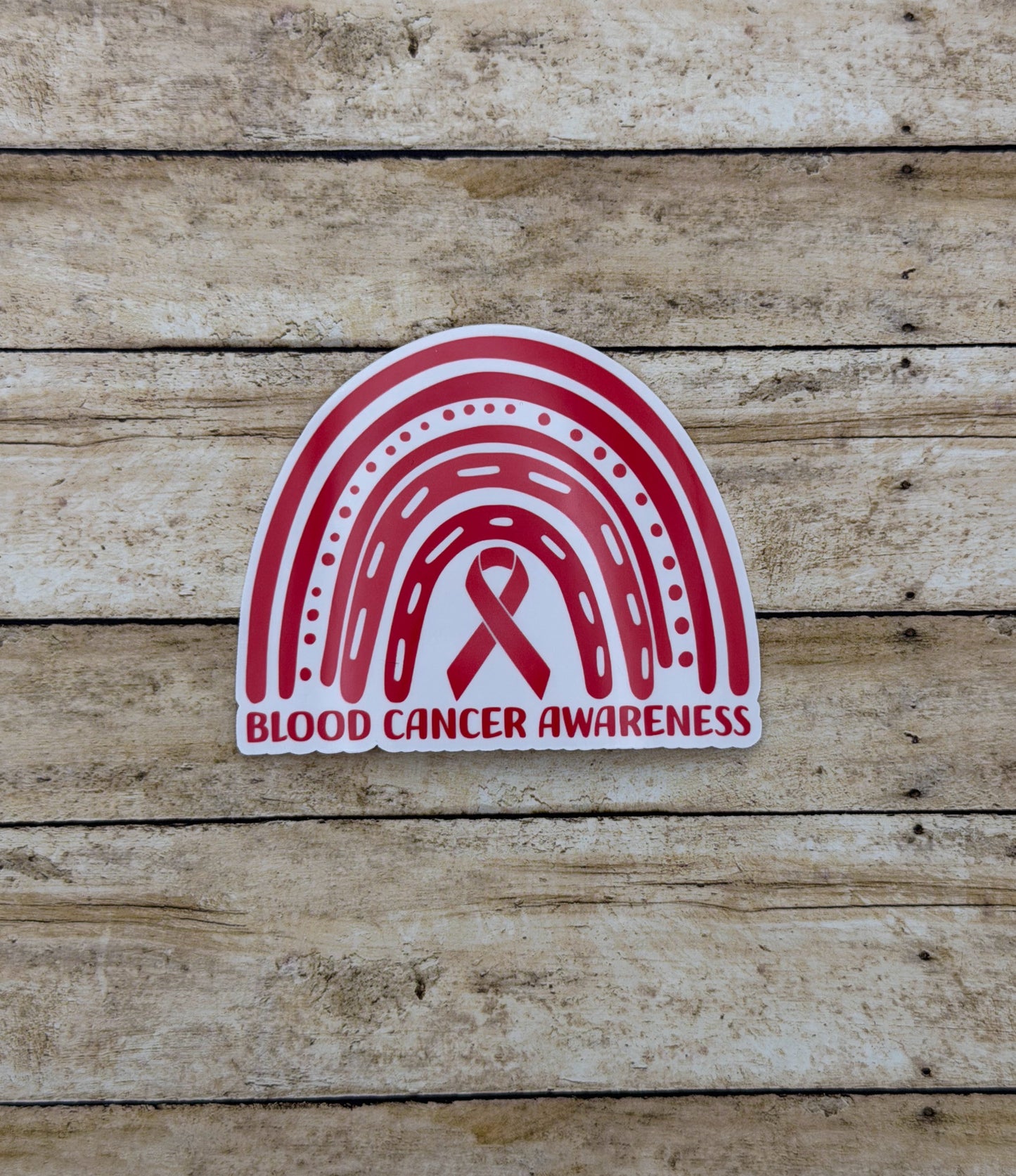 Blood Cancer Awareness Rainbow Sticker or Magnet