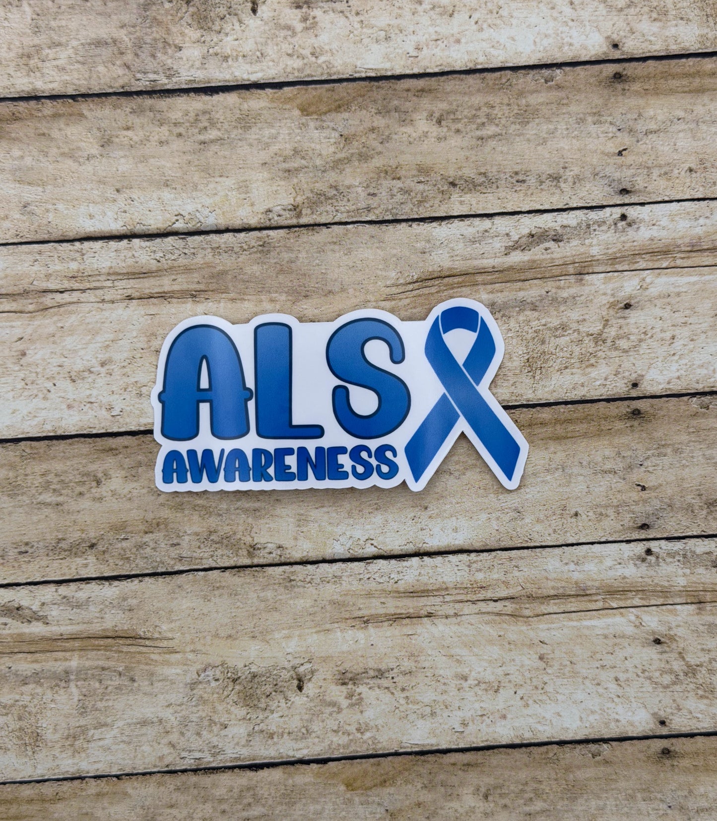 ALS Awareness with Ribbon Sticker or Magnet