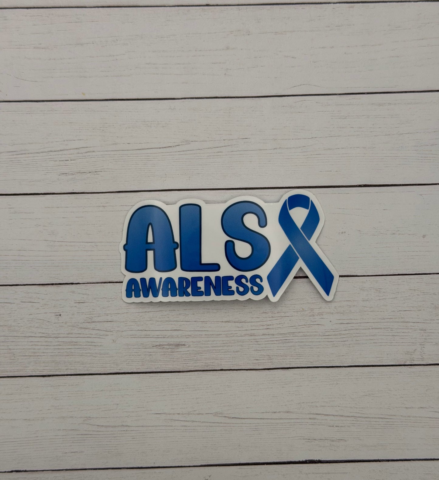 ALS Awareness with Ribbon Sticker or Magnet