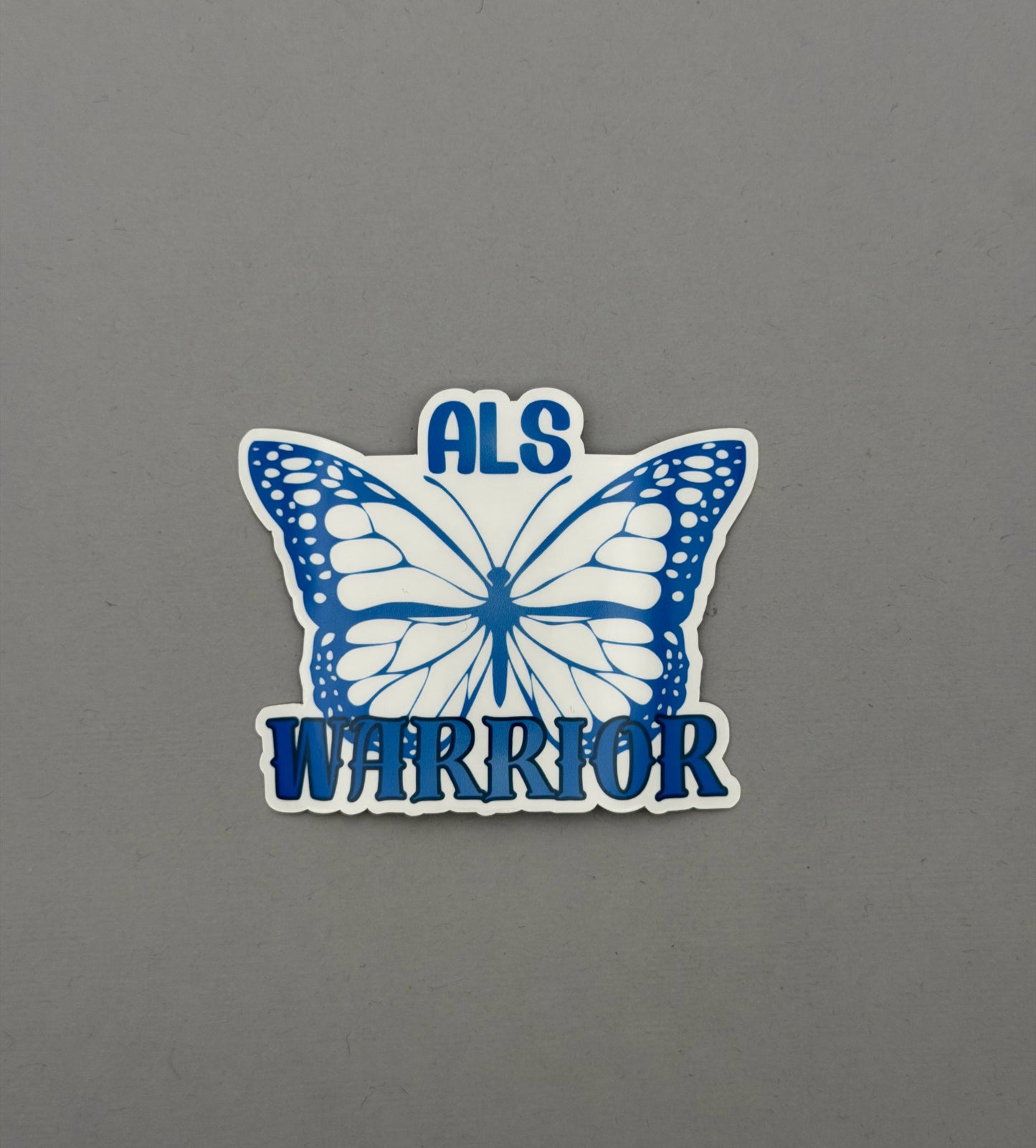 ALS Warrior Butterfly Sticker or Magnet