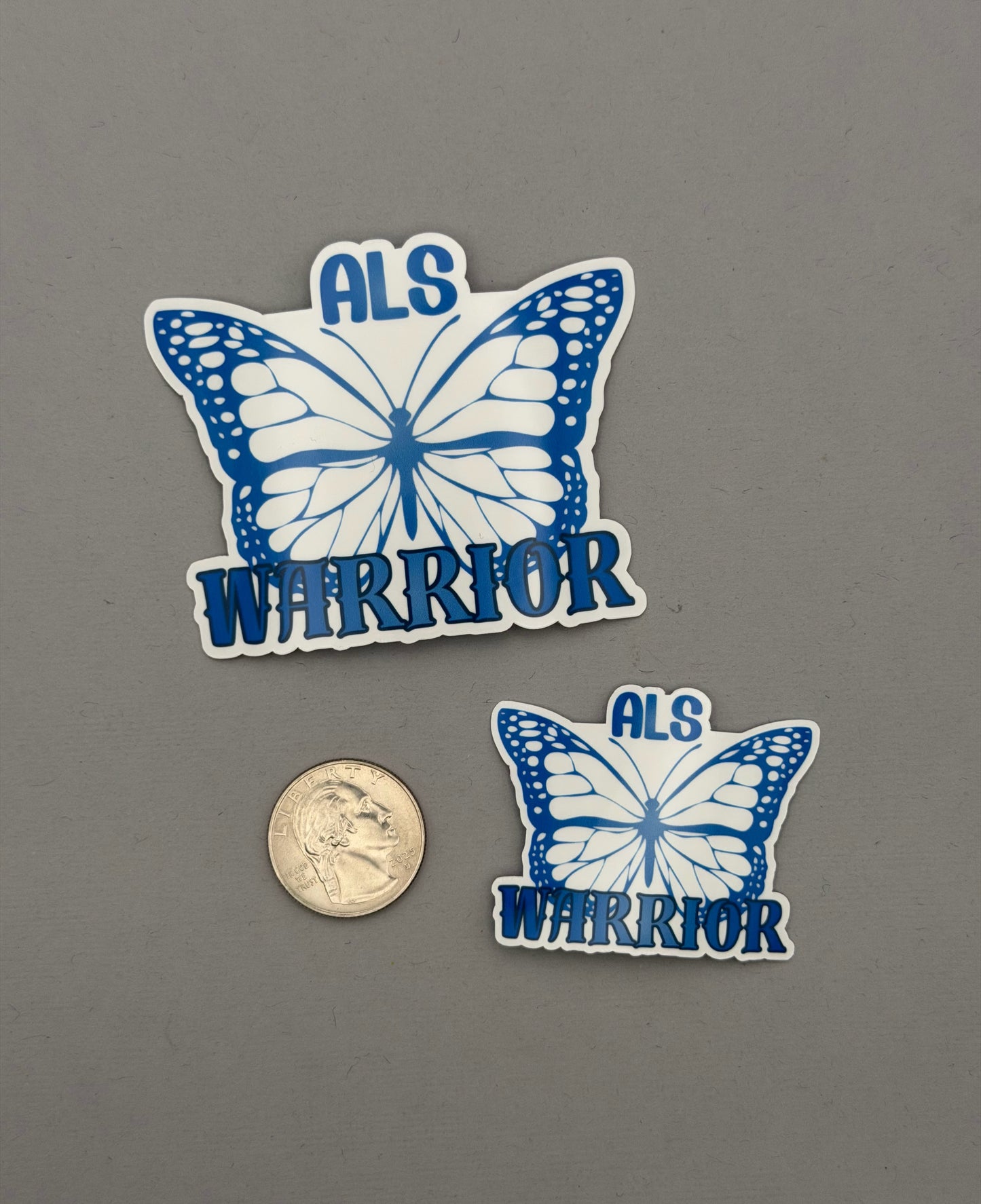 ALS Warrior Butterfly Sticker or Magnet