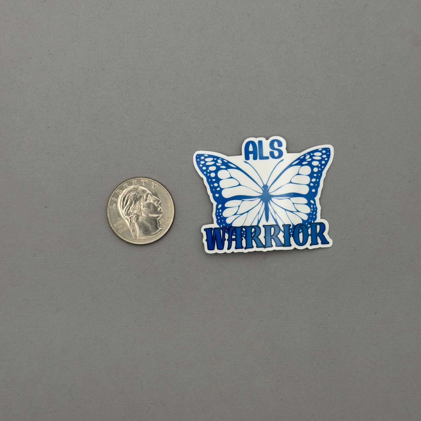 ALS Warrior Butterfly Sticker or Magnet