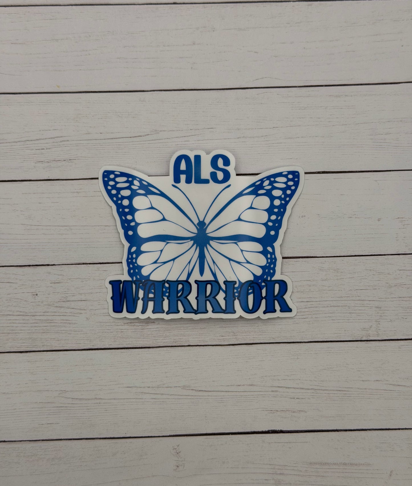 ALS Warrior Butterfly Sticker or Magnet