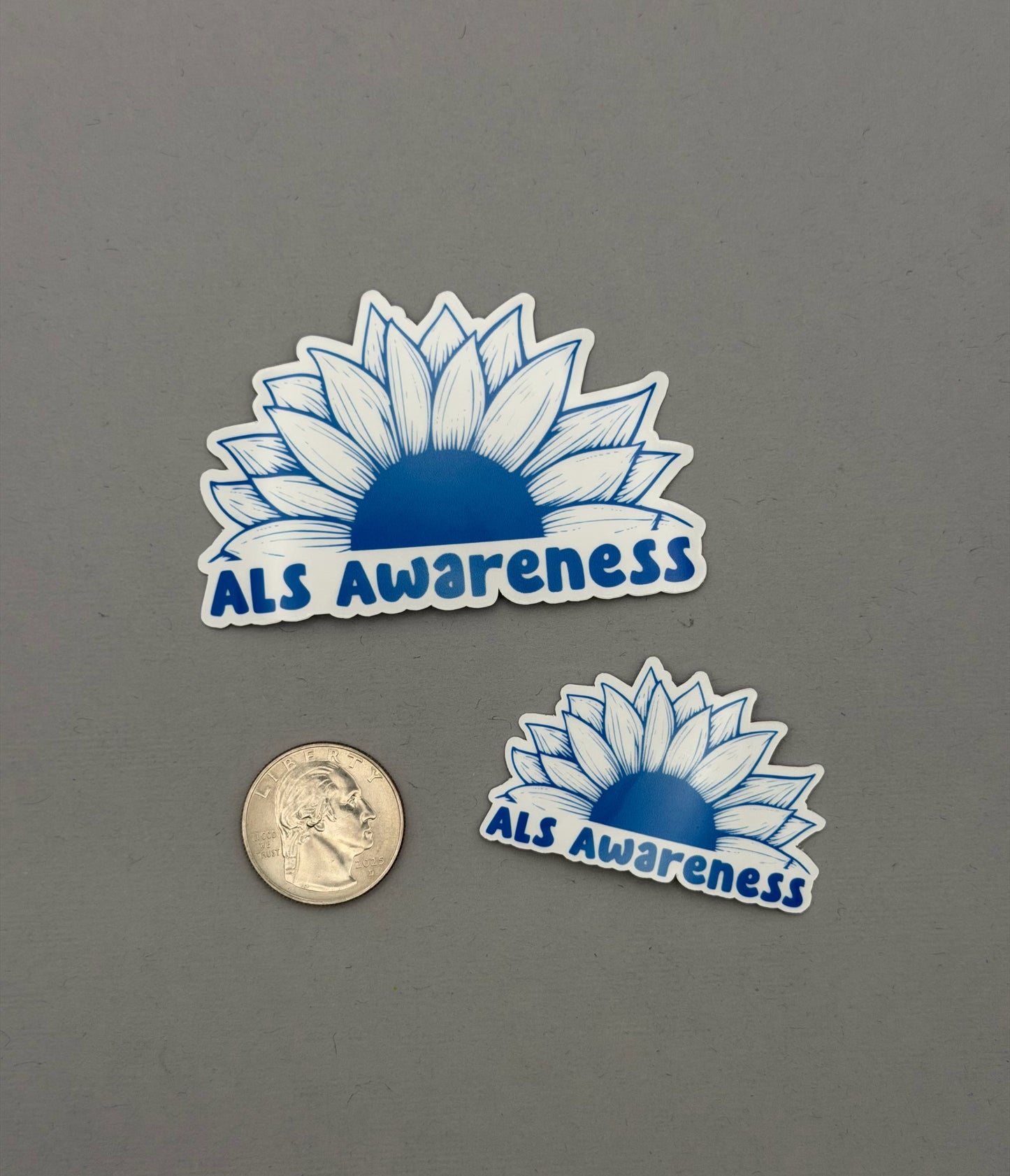 ALS Awareness Sunflower Sticker or Magnet