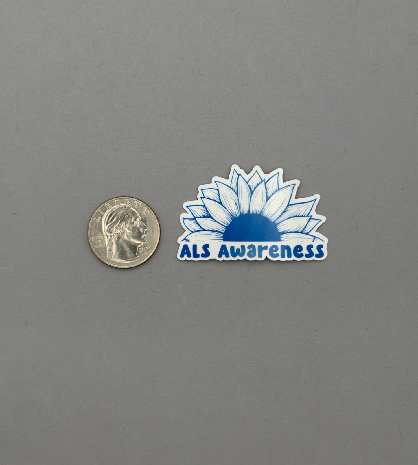 ALS Awareness Sunflower Sticker or Magnet