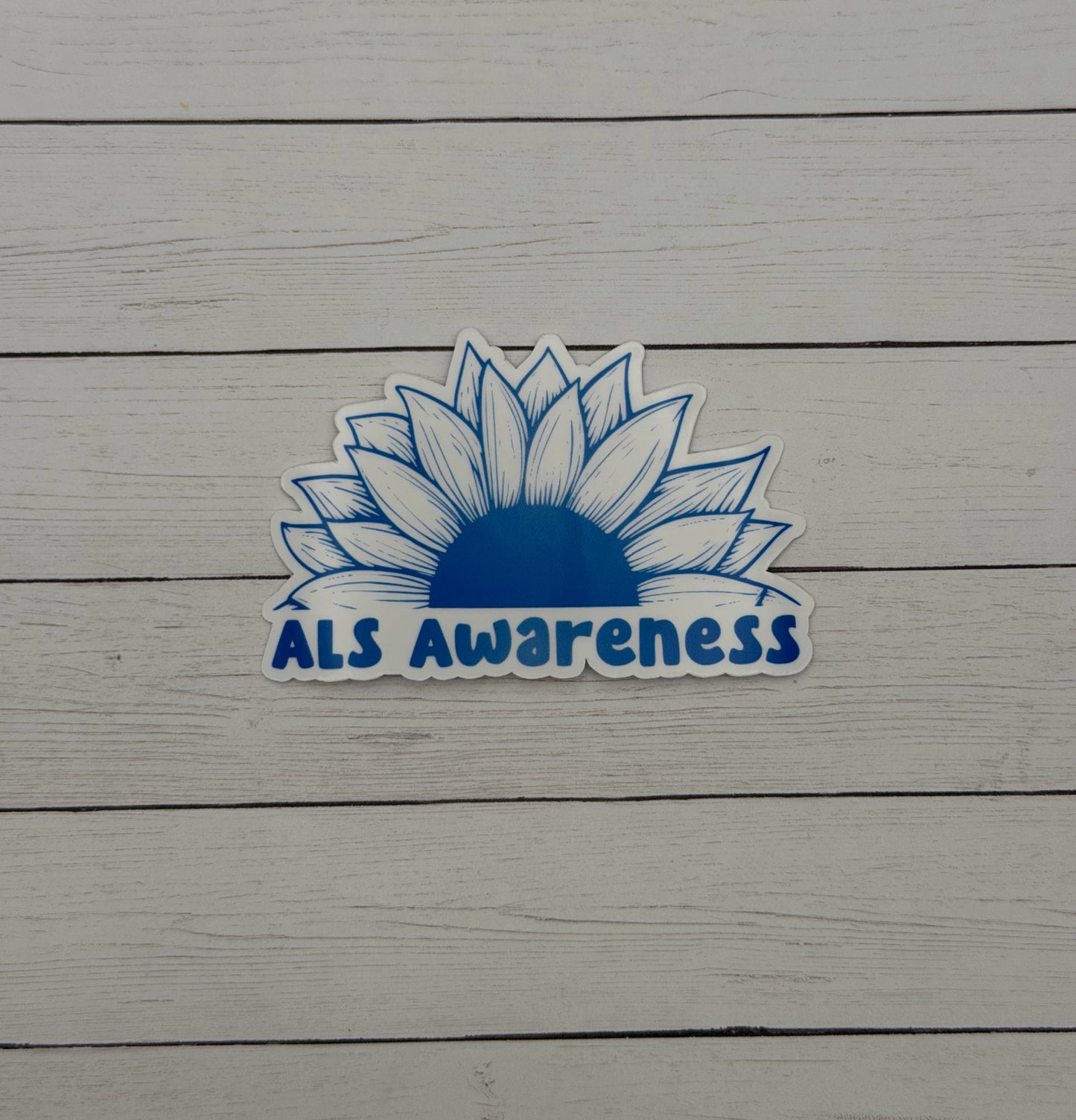 ALS Awareness Sunflower Sticker or Magnet