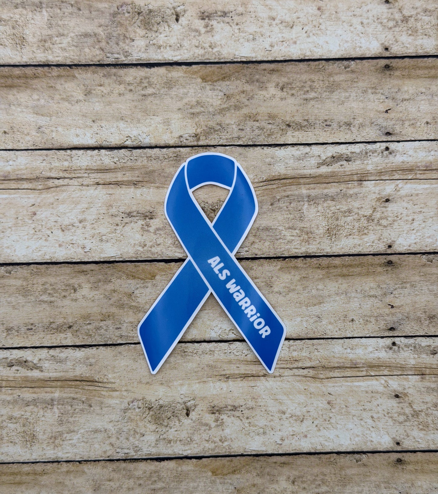 ALS Warrior Ribbon Sticker or Magnet