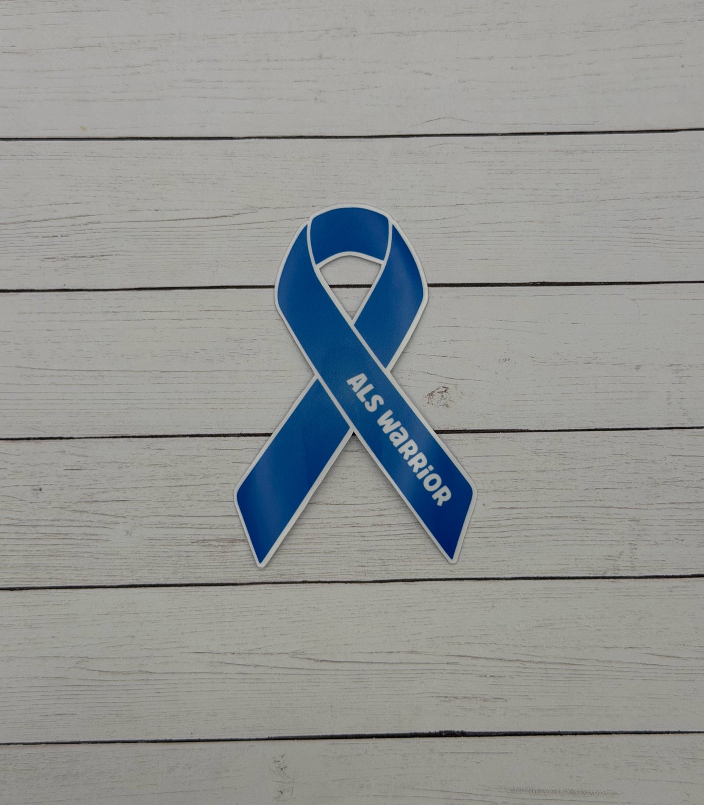 ALS Warrior Ribbon Sticker or Magnet