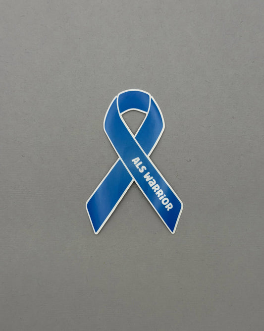 ALS Warrior Ribbon Sticker or Magnet