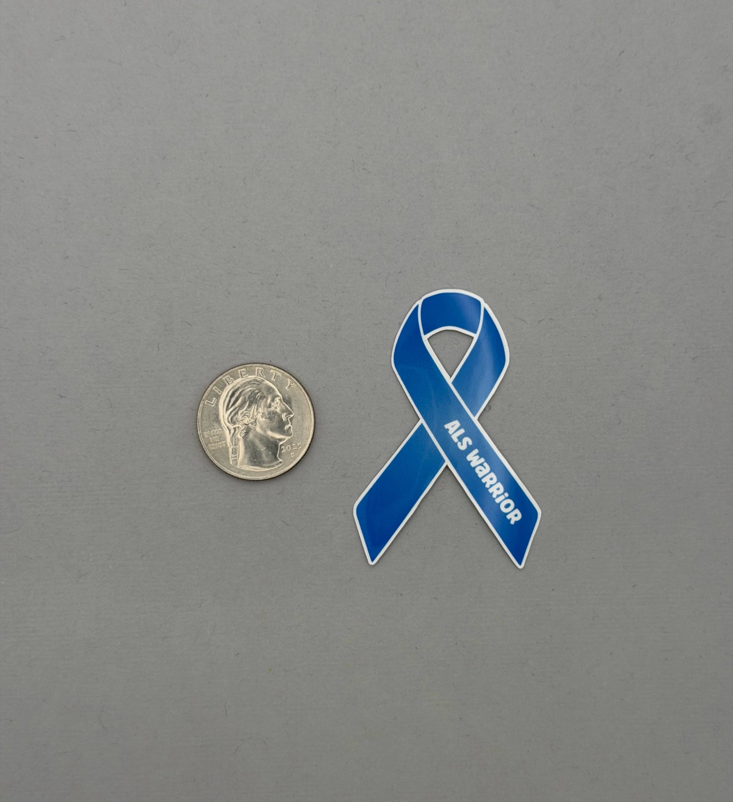 ALS Warrior Ribbon Sticker or Magnet