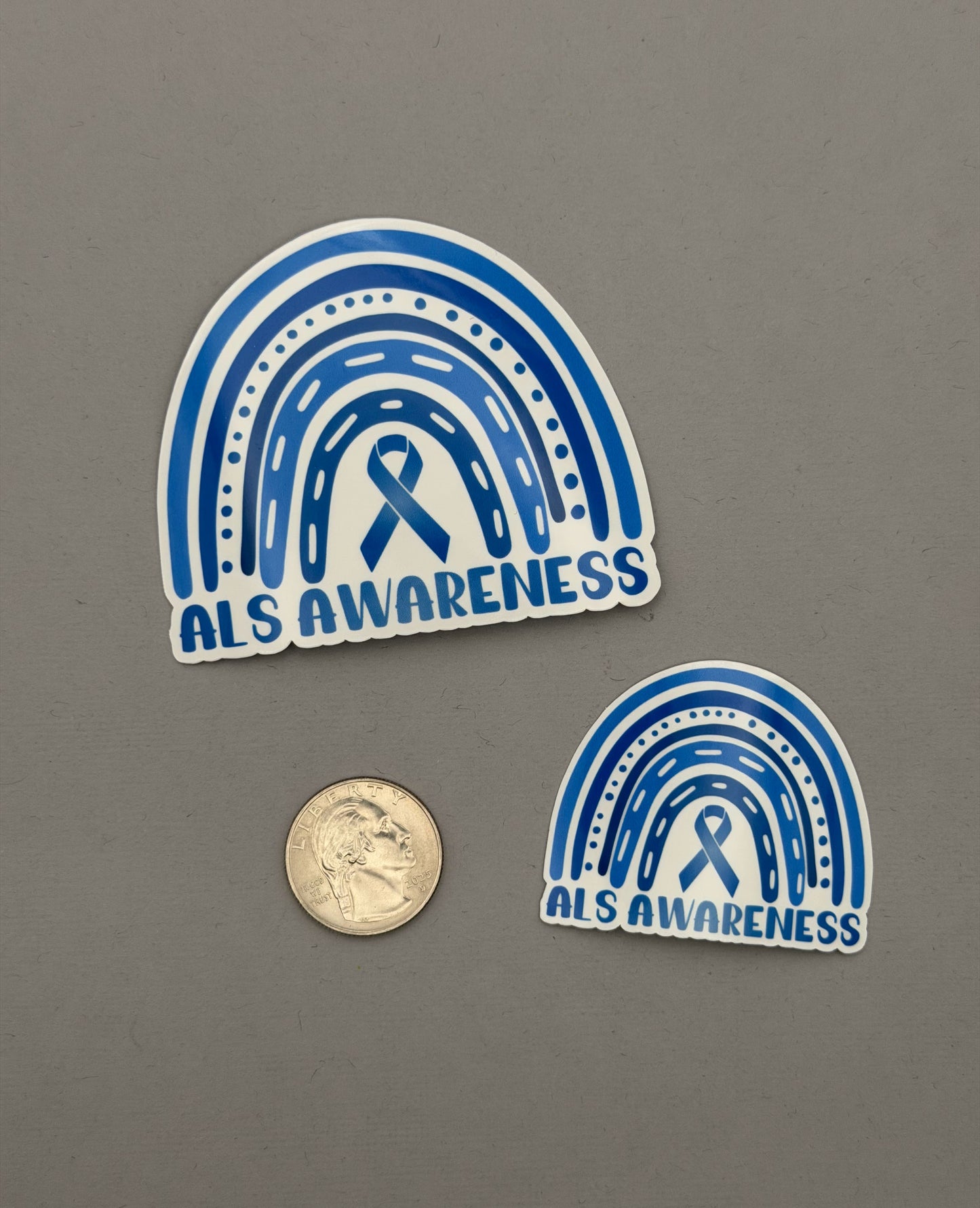 ALS Awareness Rainbow Sticker or Magnet