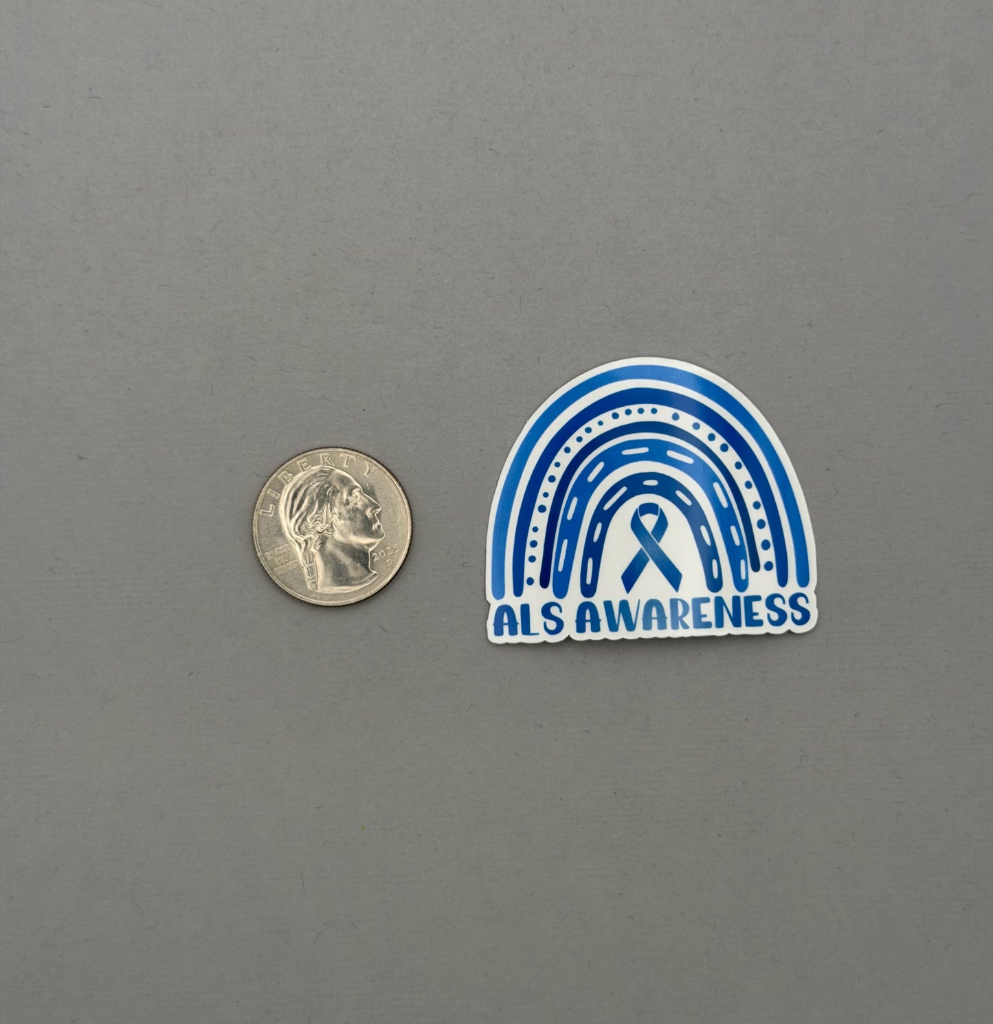 ALS Awareness Rainbow Sticker or Magnet