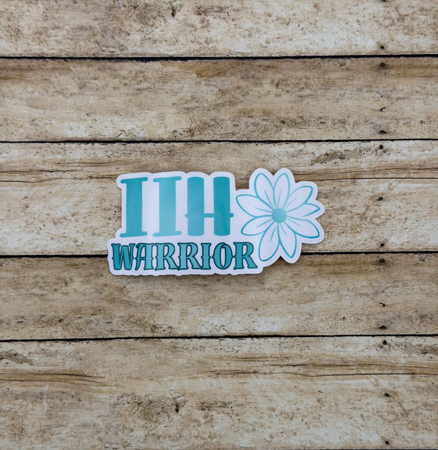 IIH Warrior Flower Sticker or Magnet | Idiopathic Intracranial Hypertension (Copy)