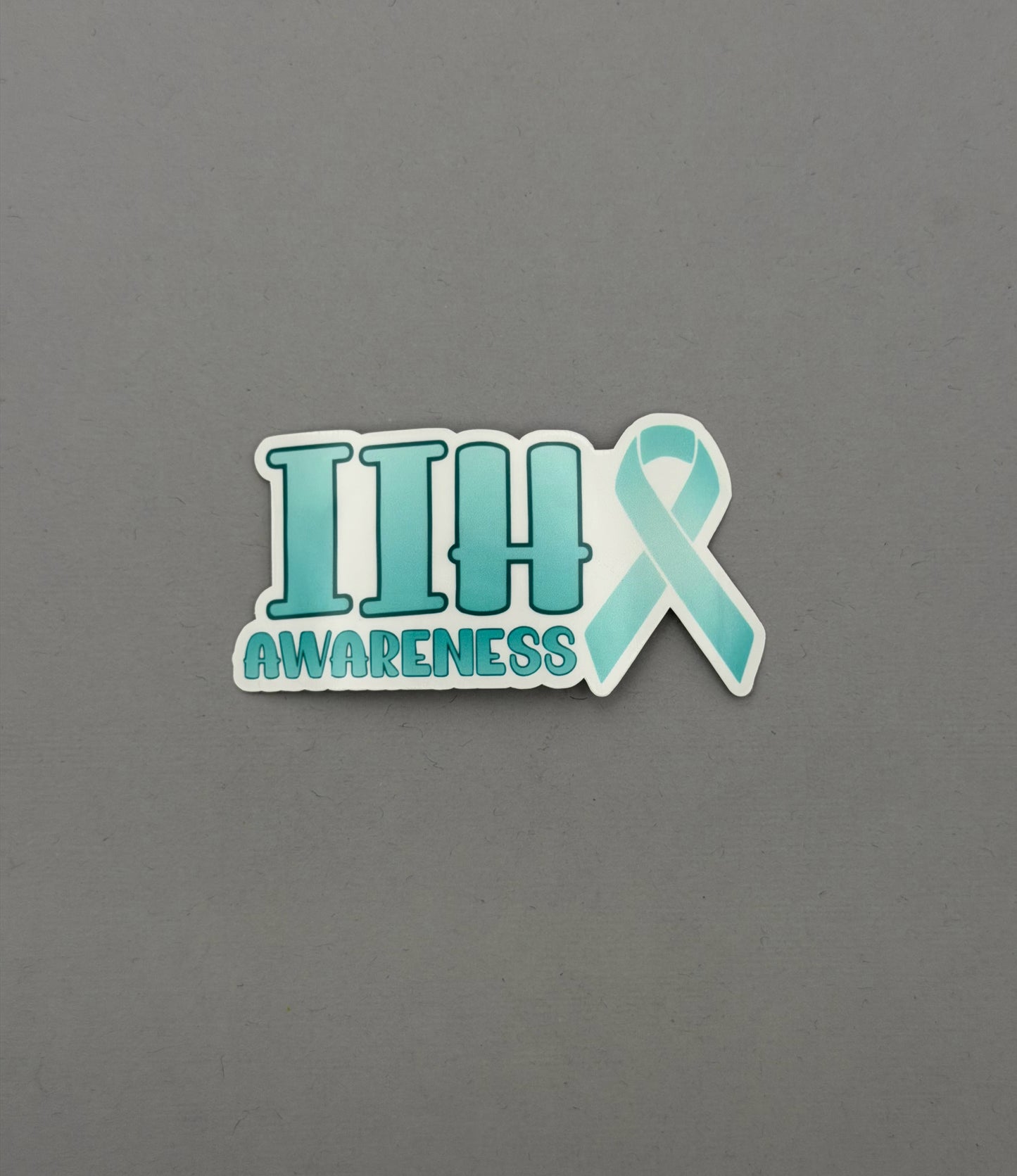 IIH Awareness with Ribbon Sticker or Magnet | Idiopathic Intracranial Hypertension